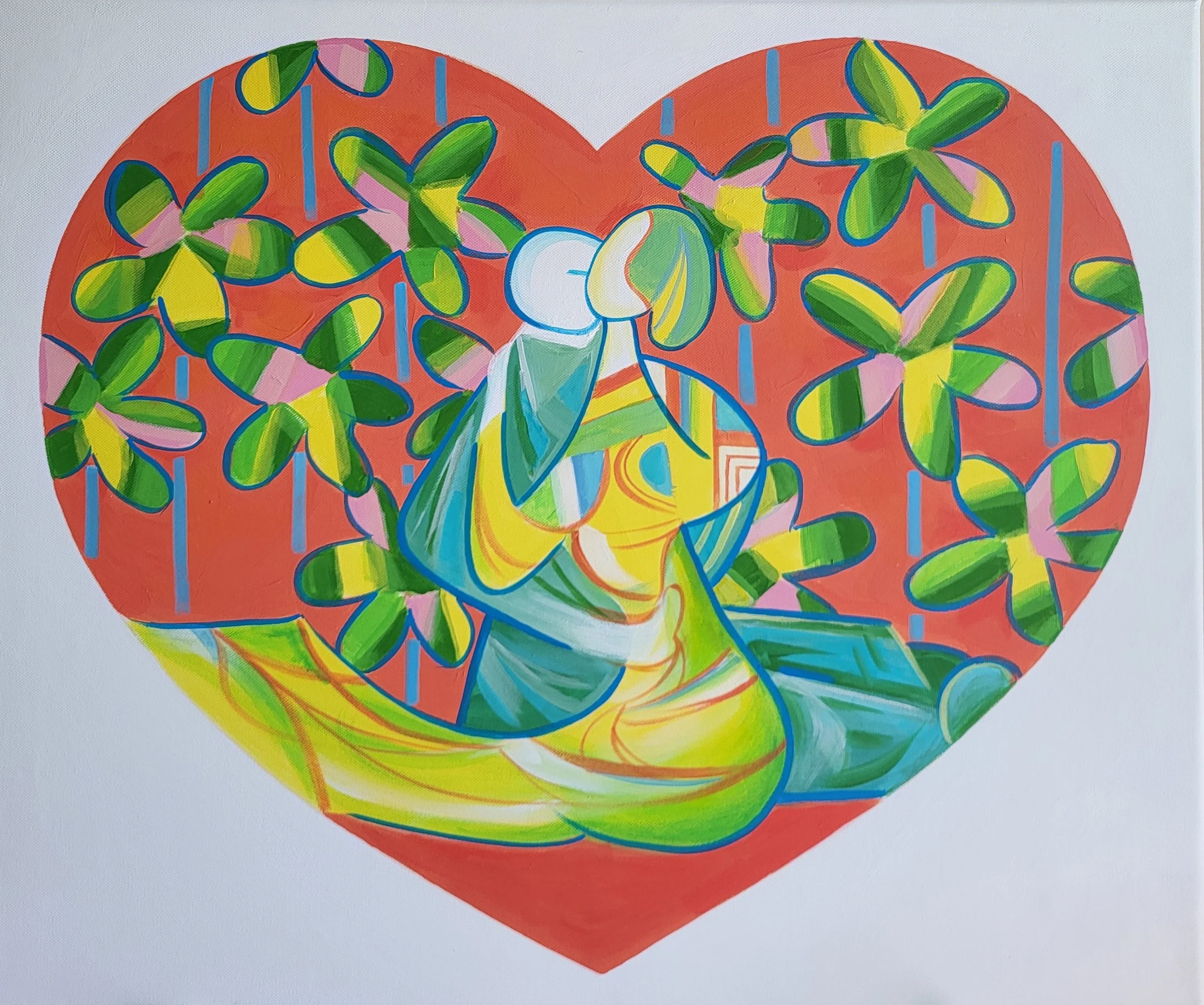 Kiss(2025)
Acrylic on Canvas
20X28in