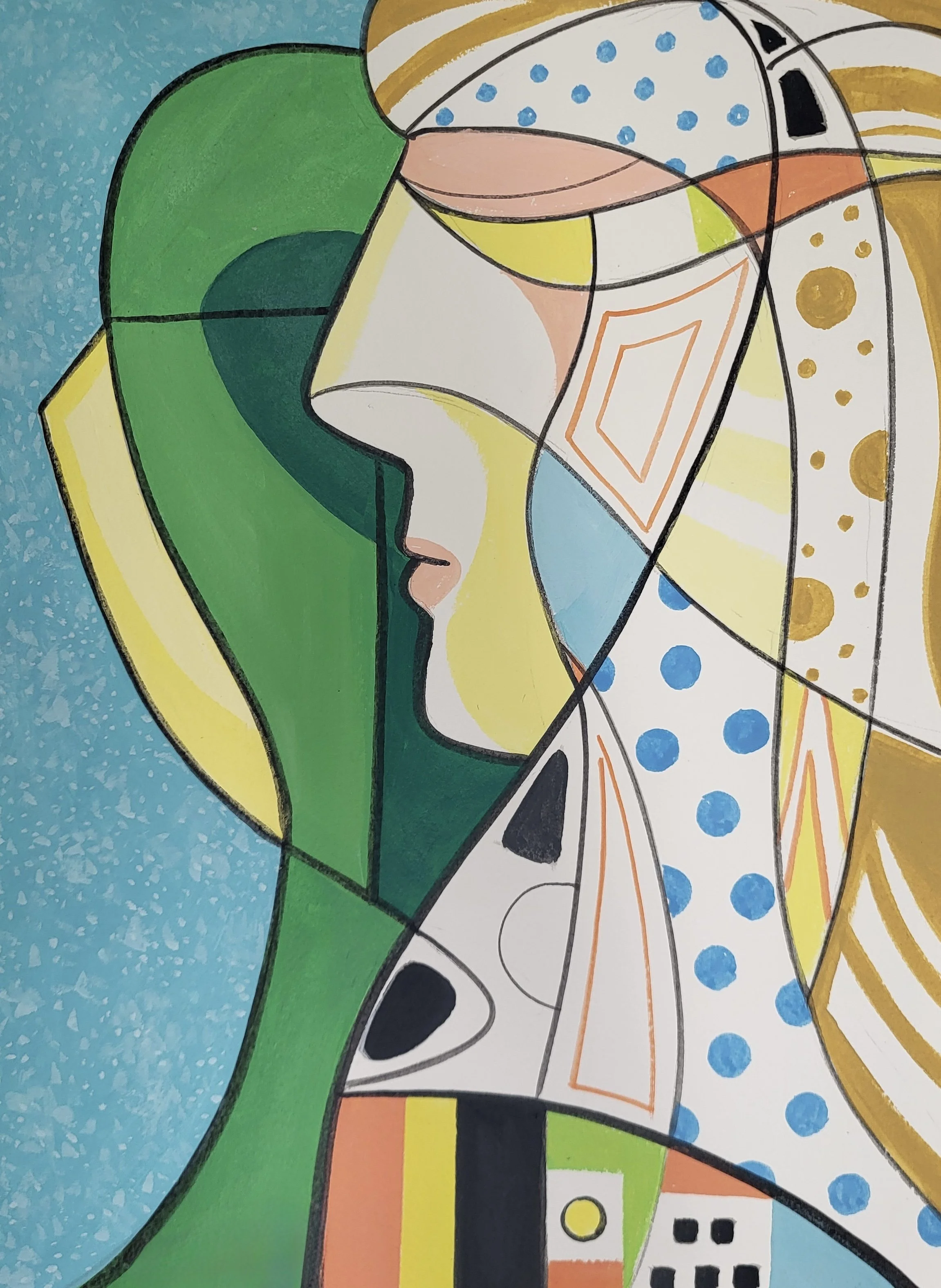 Abstract Figure Line Series: Contemplation(2026)
Acrylic on Paper
16x20in
