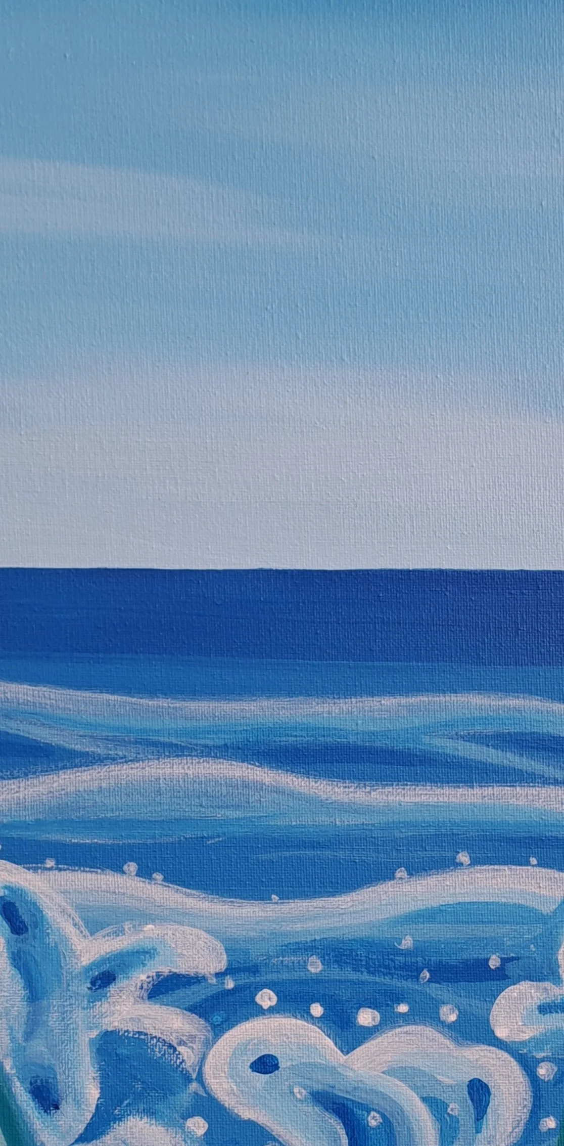 The Ocean Waves (2025)
Acrylic on Canvas
12x20in