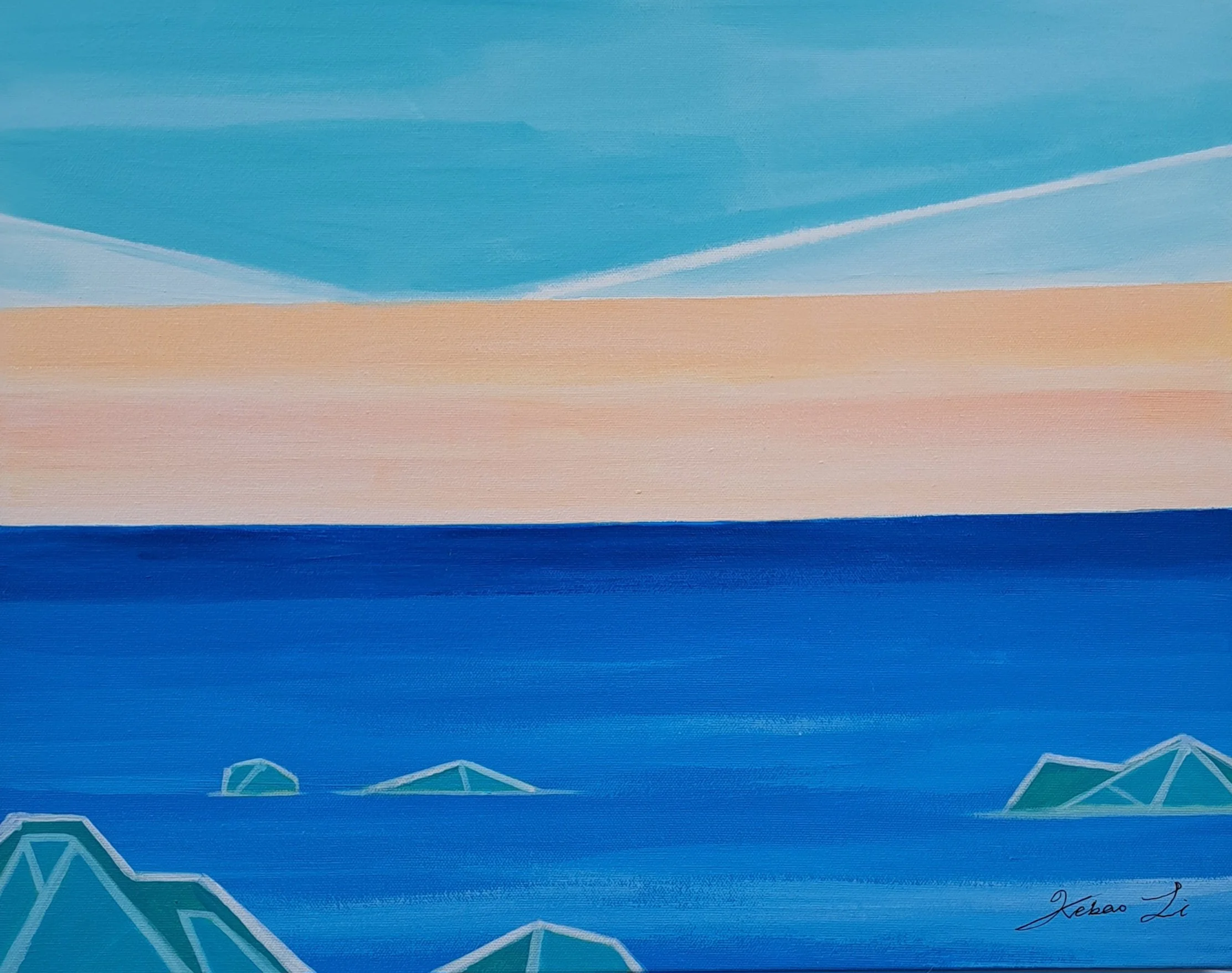 The Sea(2025)
Acrylic on Canvas
16x20in