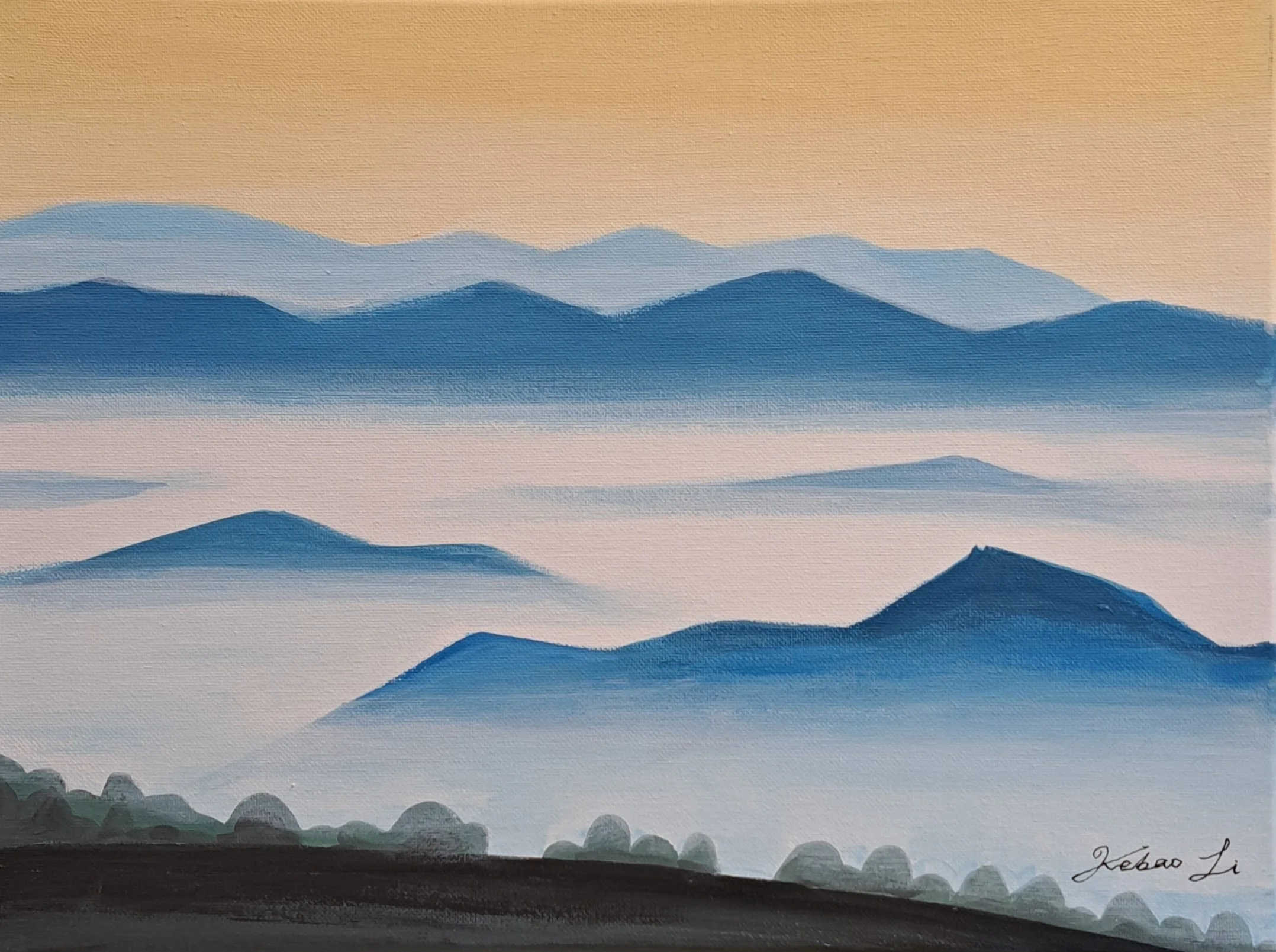 Pastoral Scenery (2025)
Acrylic on Canvas
12x16in