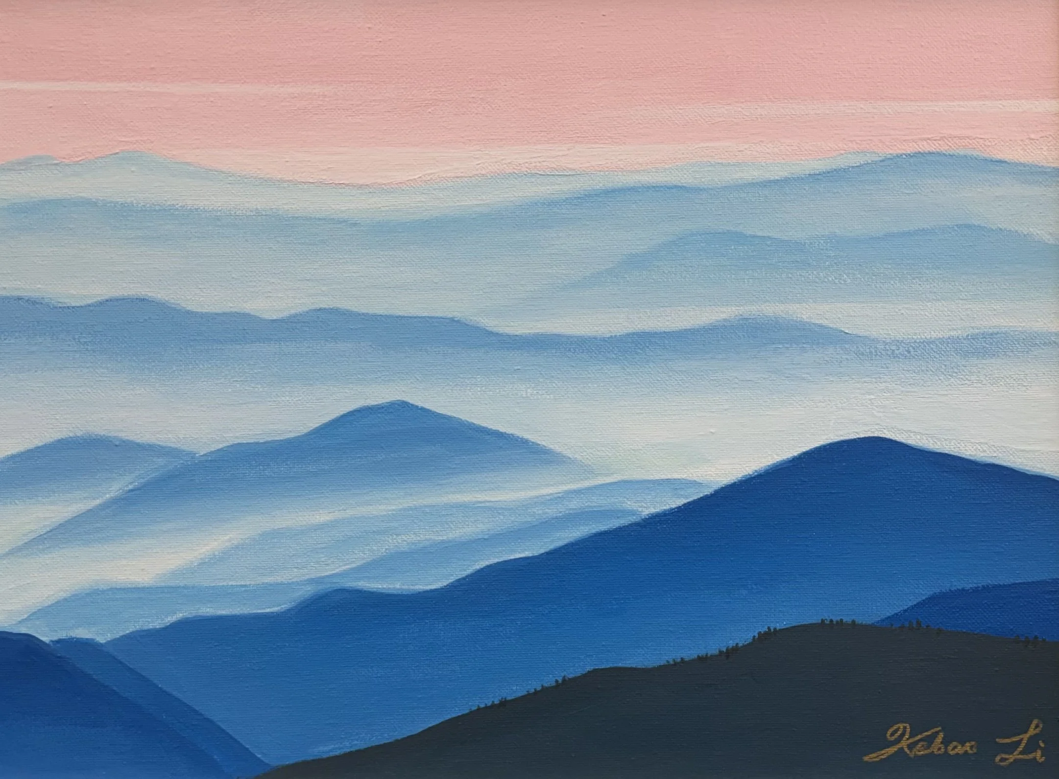 Pastoral  Scenery (2026)
Acrylic on Canvas
12x16in