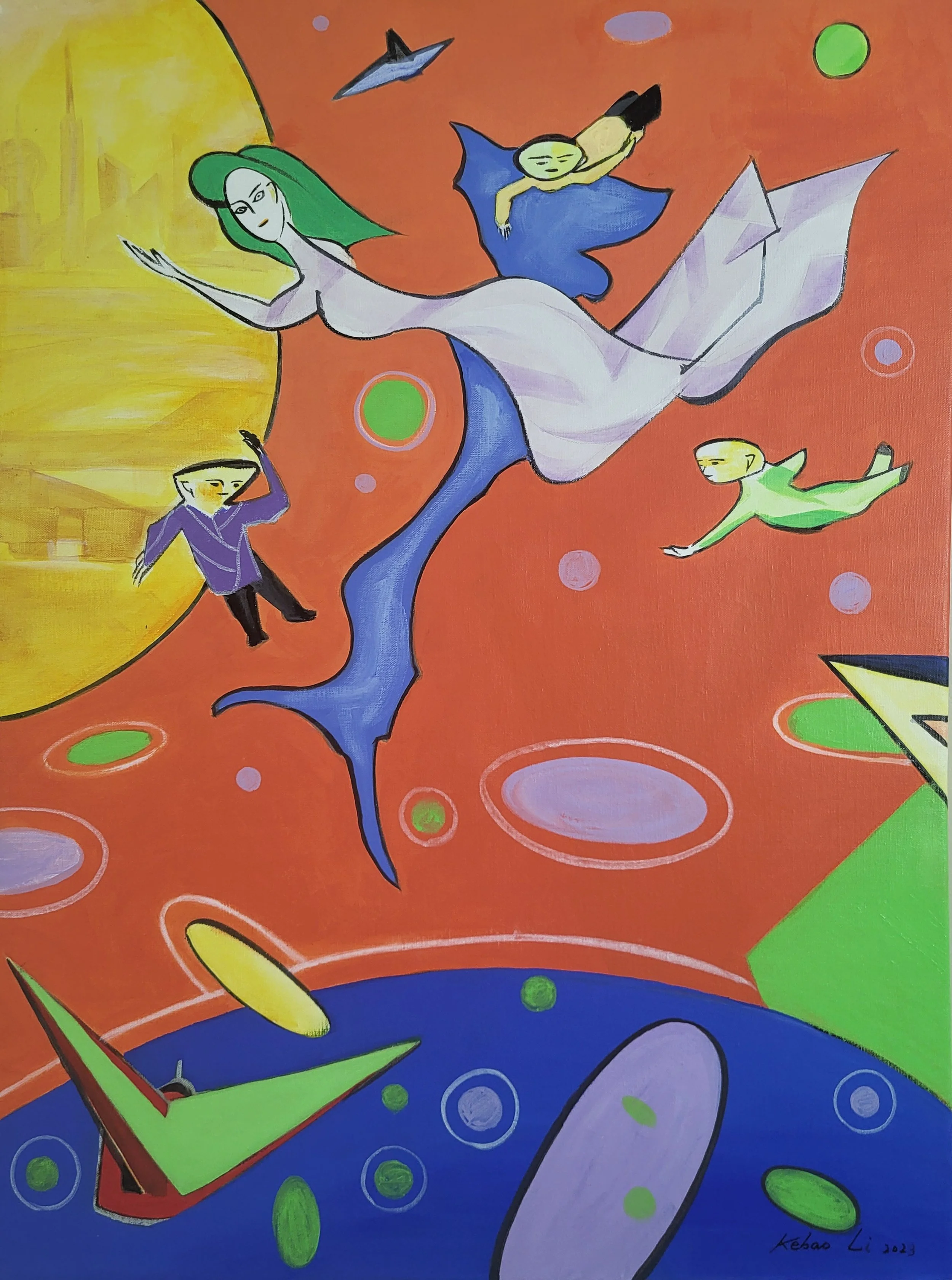 Space Travel (2023)
Acrylic on Canvas
24x32in