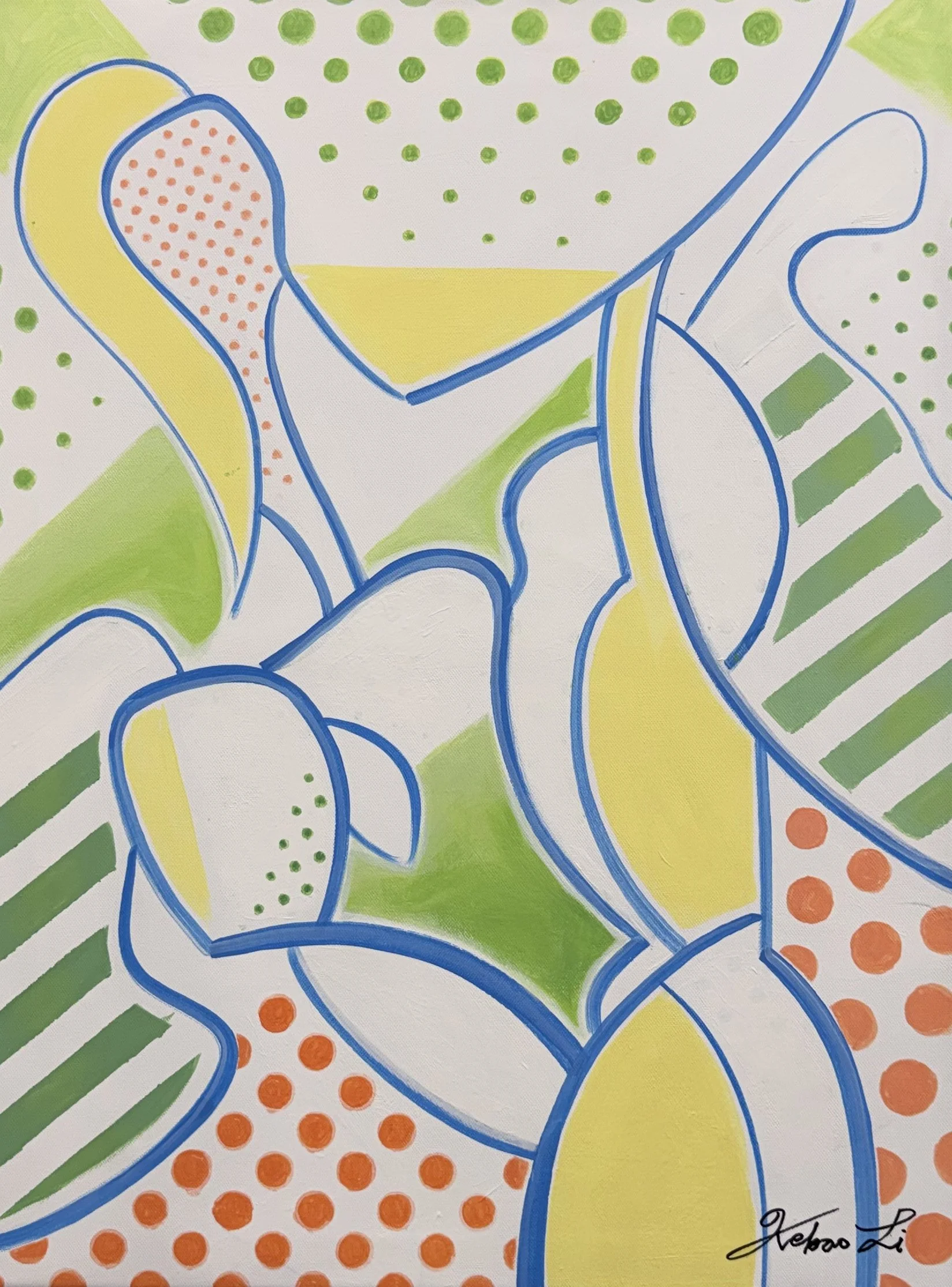 Abstract Figure Line Series: Dance Together(2026)
Acrylic on Canvas
18x24in