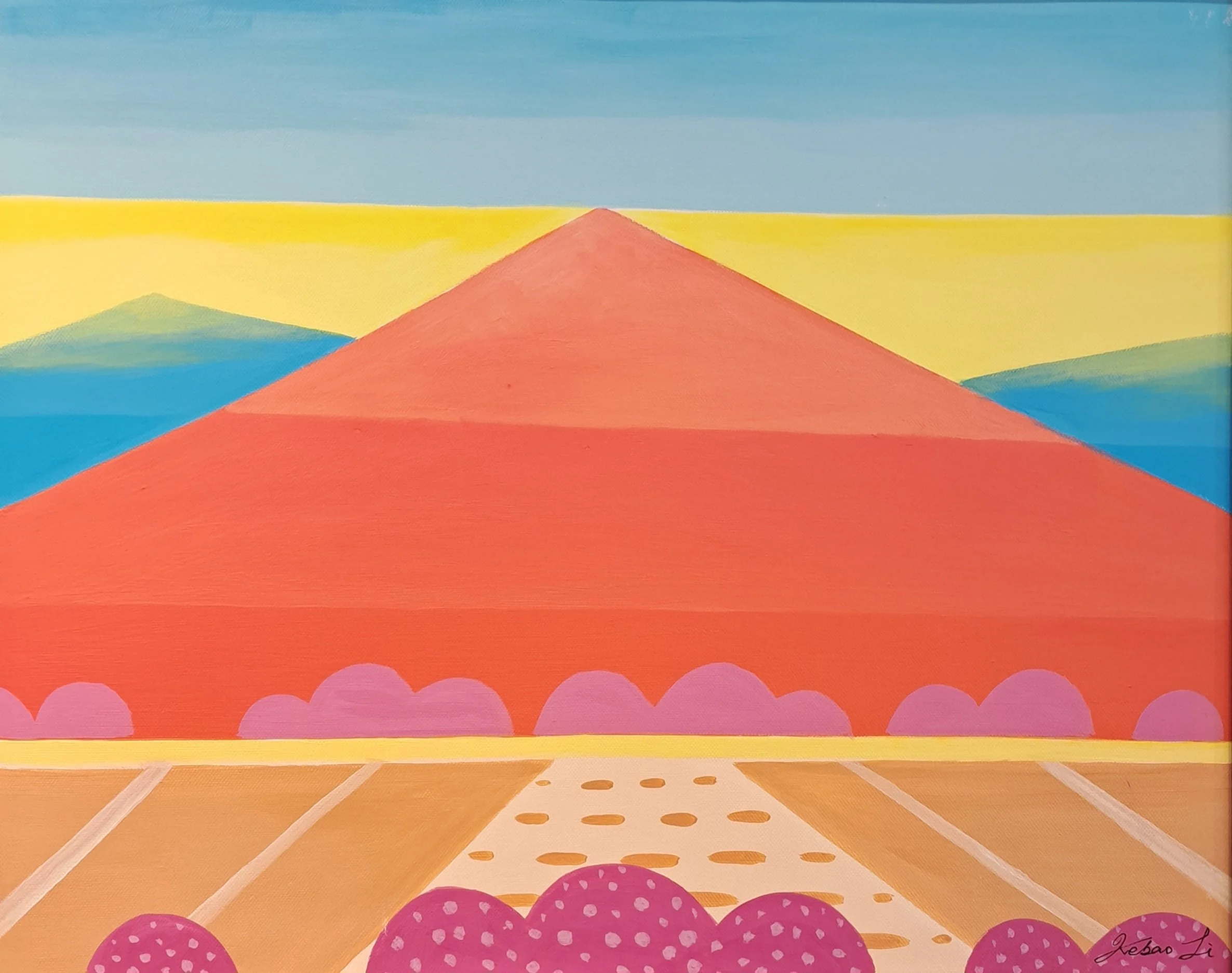 Pastoral  Scenery (2025)
Acrylic on Canvas
16X20in