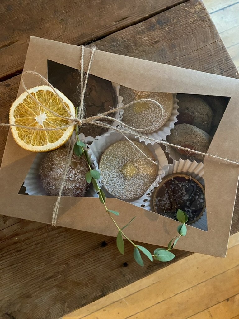 pick up holiday cookie boxes (pre-ordered)