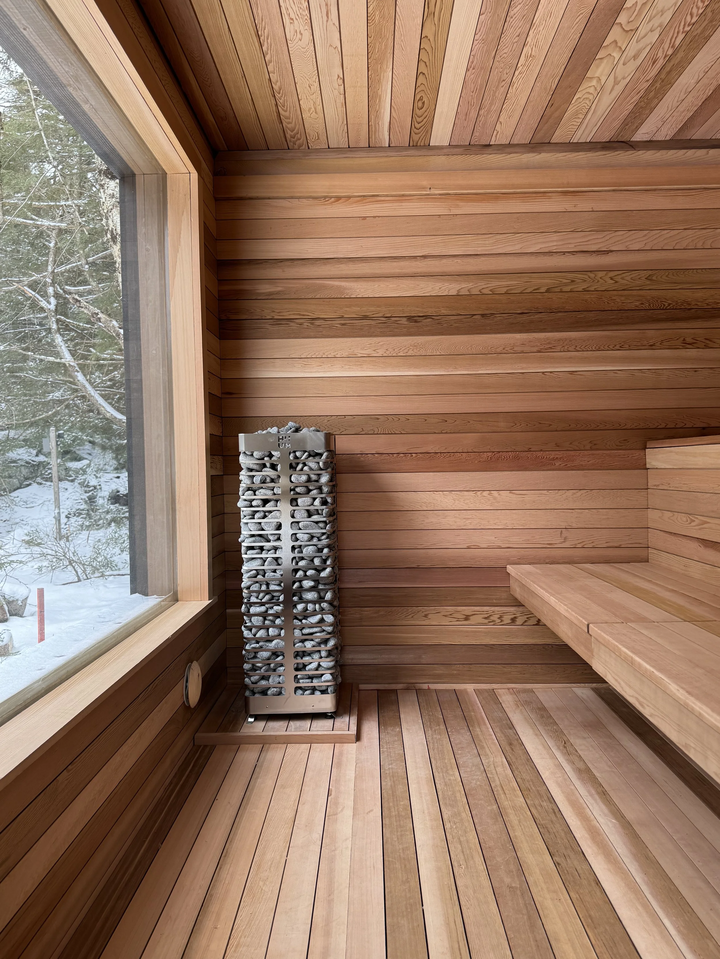 the sauna at savu
