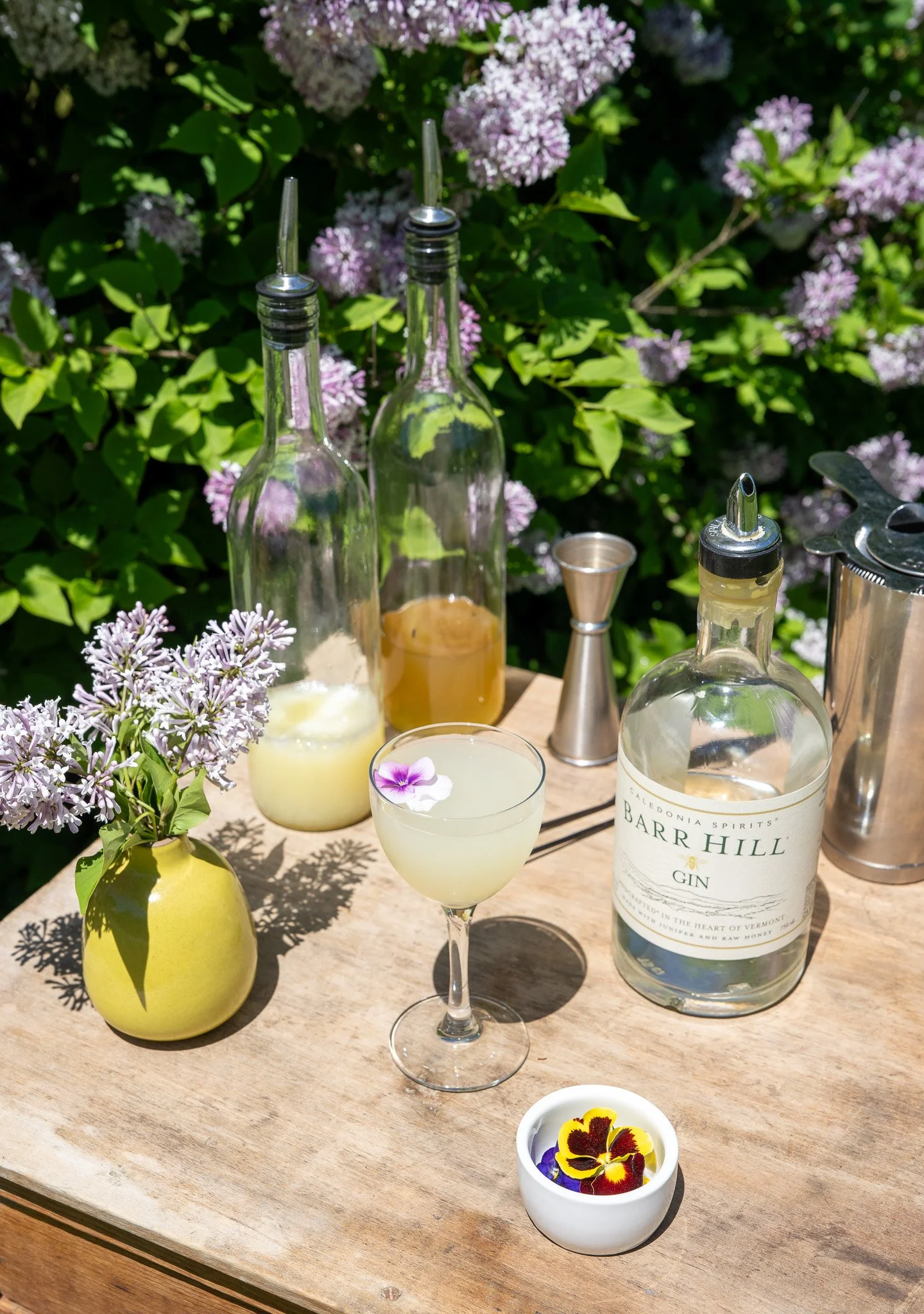 “the pollinator garden” cocktail recipe for barr hill gin’s bee’s knees week!