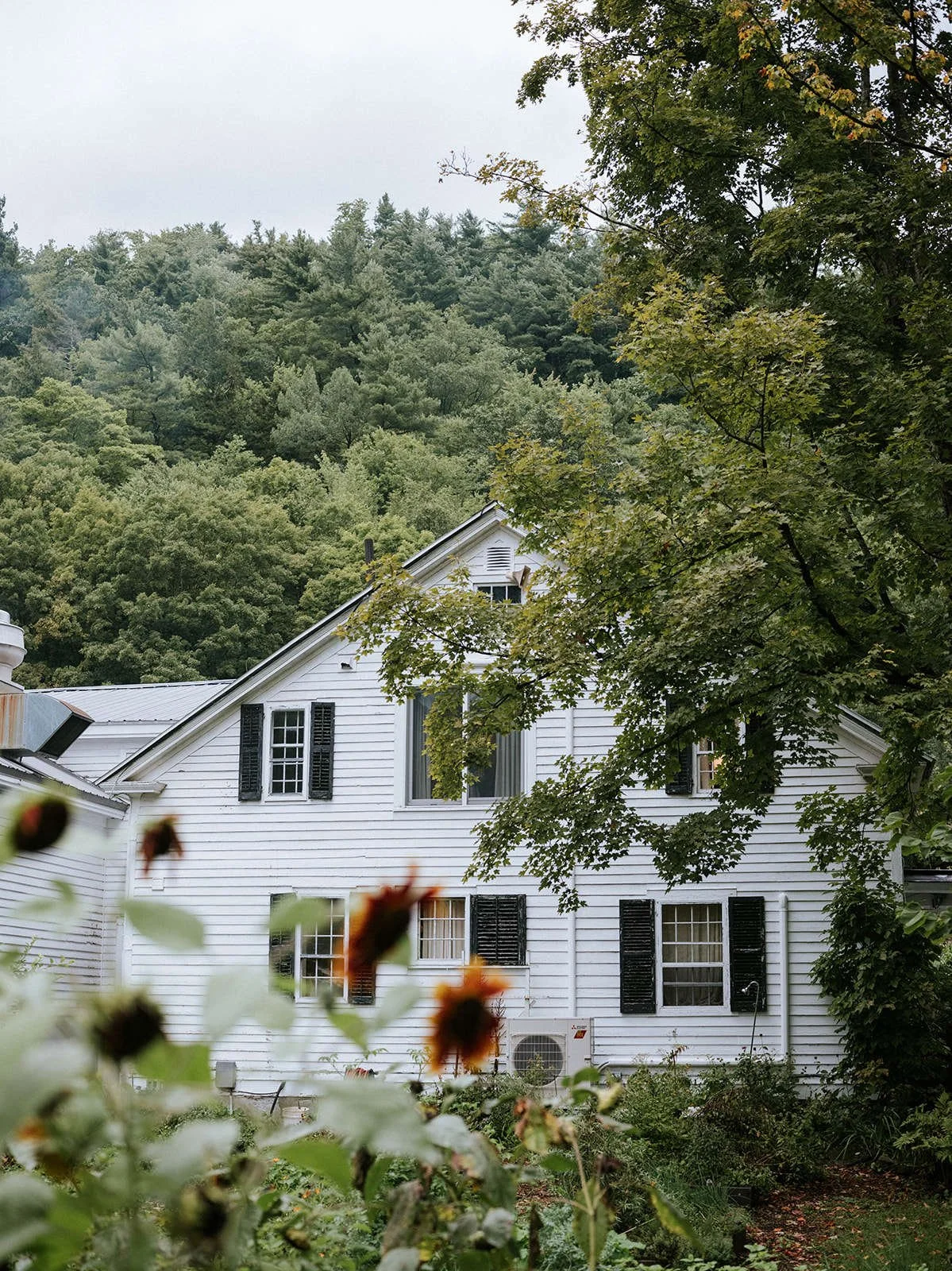 Historic inn in Bristol, Vermont with beautiful gardens.