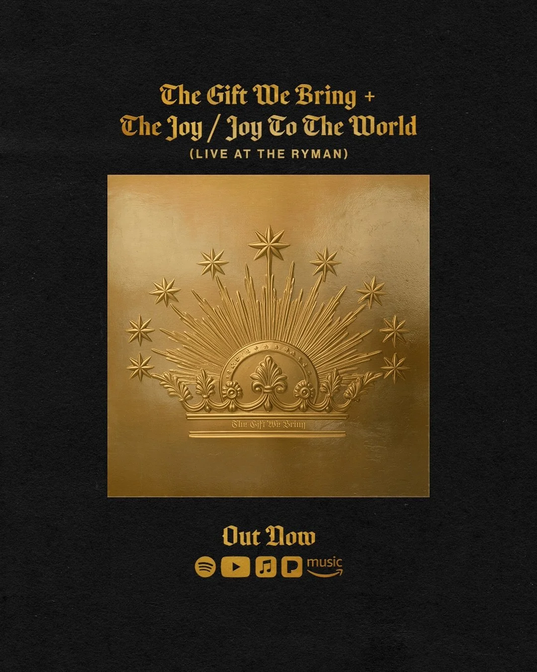 CHRISTMAS CAME EARLY! Last year our church celebrated the birth of Jesus at the iconic Ryman Auditorium&mdash;and we pressed record on a couple of songs while we were there 🫶 &ldquo;The Gift We Bring&rdquo; (ft. @andrew__holt) and &ldquo;The Joy / J