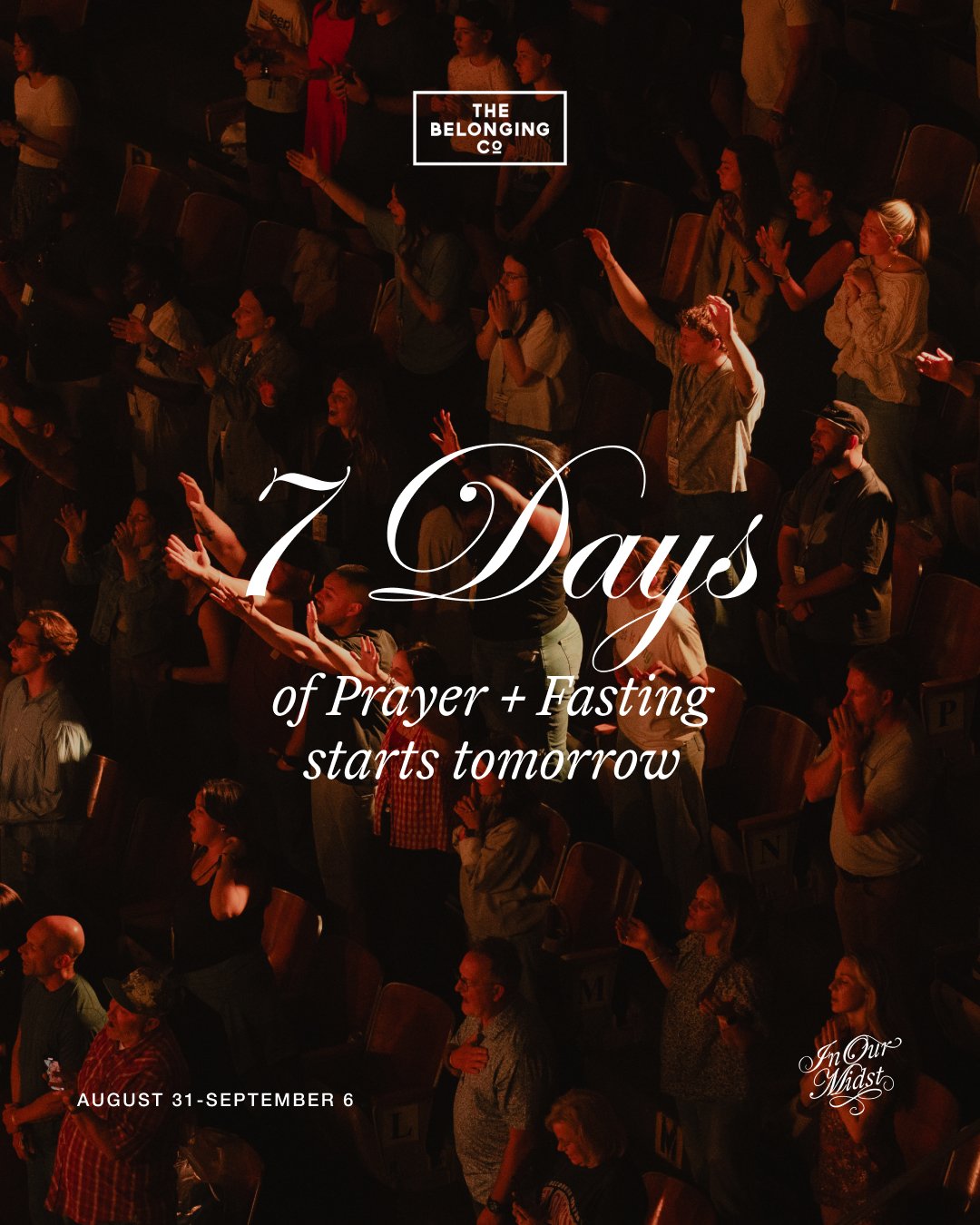 IT ALL STARTS TOMORROW! We are so ready begin 7 days of prayer + fasting leading into TBCO Conference 2026.

Before we gather for Conference, we&rsquo;re setting aside intentional time to seek God, prepare our hearts, and pray over everything we&rsqu