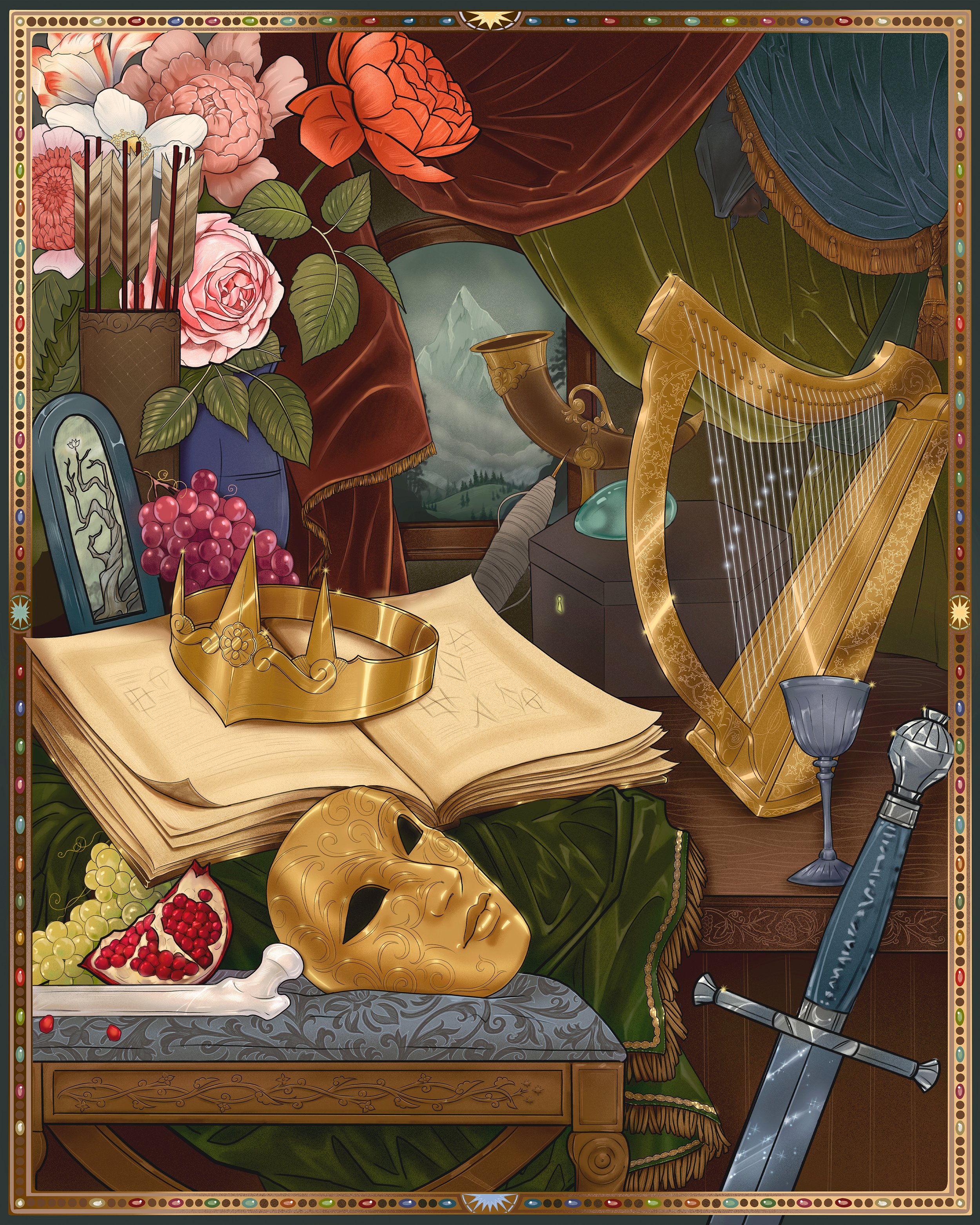 Officially Licensed 1000 piece puzzle | A Court of Thorns and Roses | by Sarah J, Maas | Chronicle Books 2026