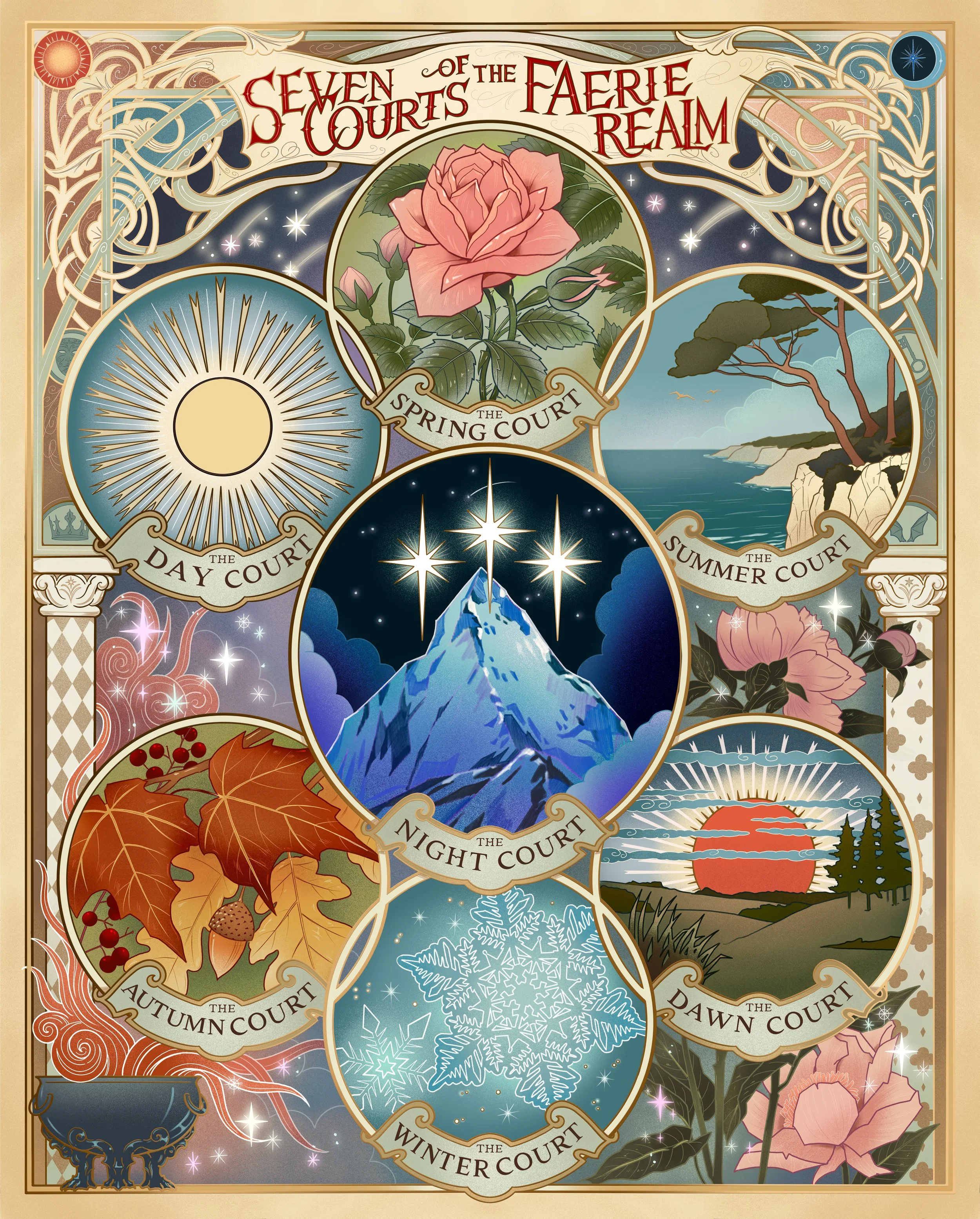Officially Licensed 1000 piece puzzle | A Court of Thorns and Roses | by Sarah J, Maas | Chronicle Books 2026