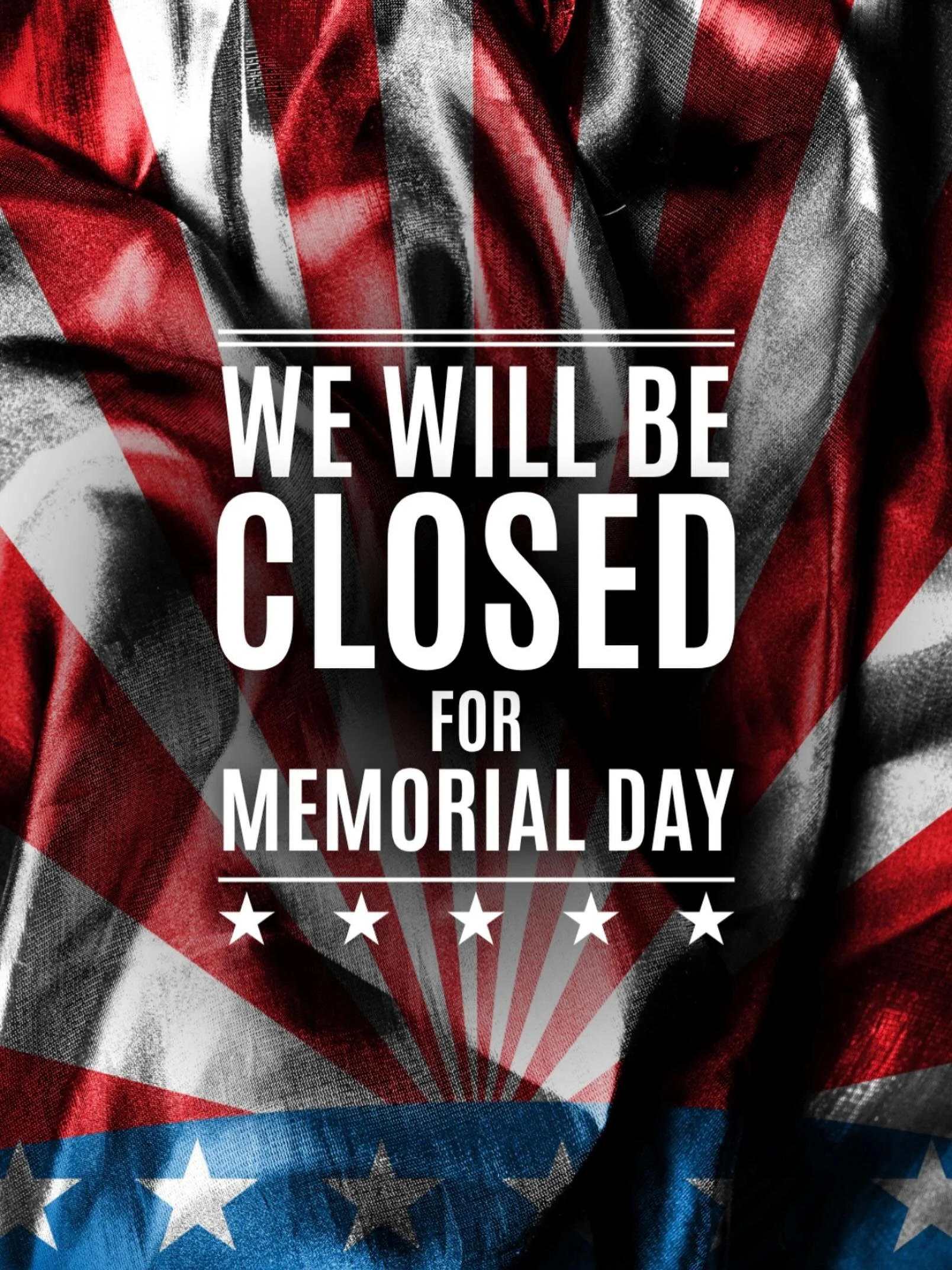 Memorial Day Weekend Mode: ON ☀️🎉
Our office will be closed Monday in observance of Memorial Day, but we&rsquo;ll be back and ready to assist during normal business hours on Tuesday! ❤️🤍💙
Wishing everyone a safe, fun, and relaxing holiday weekend!