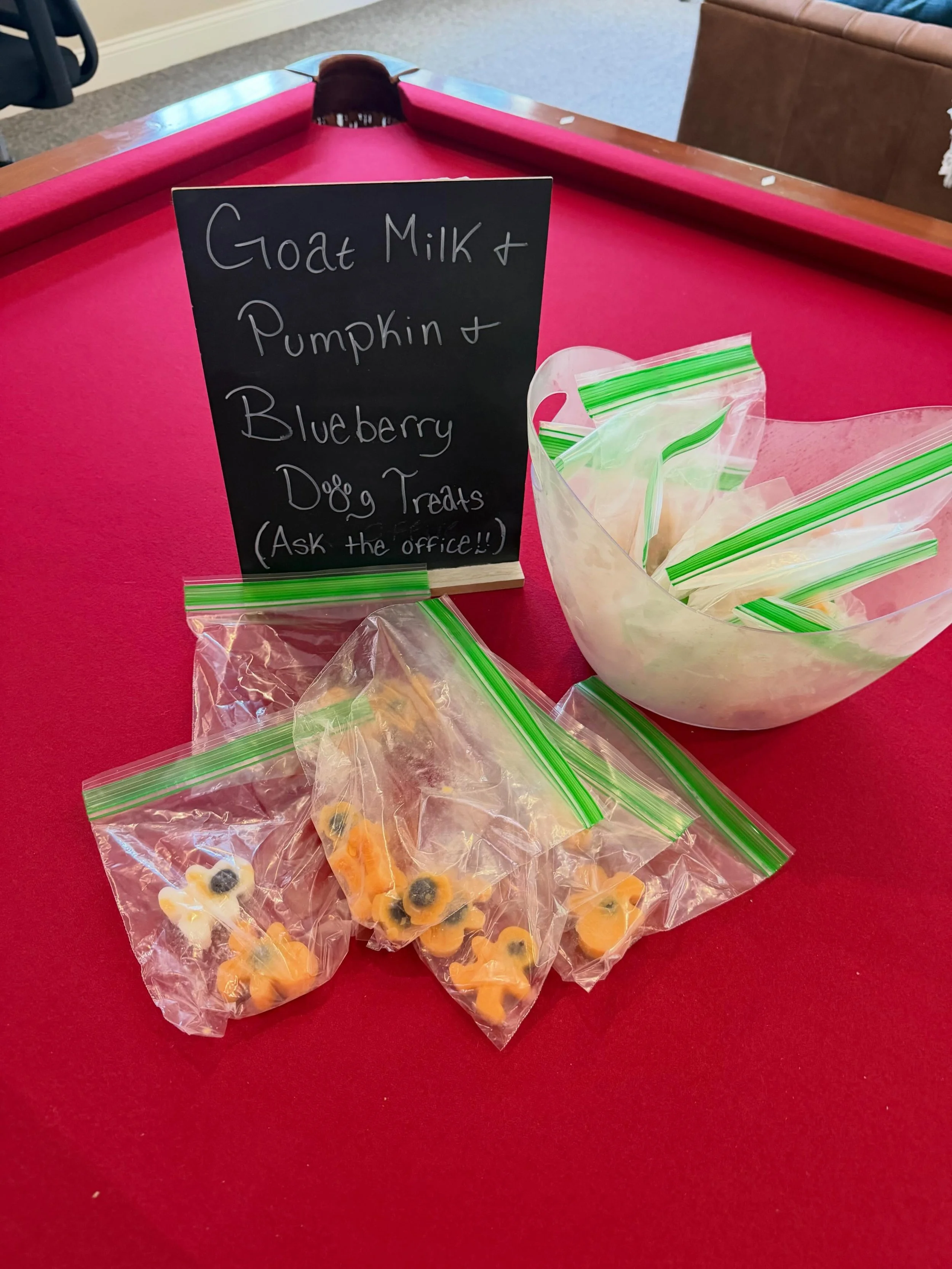 🐾 Treat Alert! 🐾
&nbsp;
Our homemade dog treats are officially BACK in the leasing office! 🎉🐶
&nbsp;
We also have plenty of store-bought goodies ready for all of our four-legged neighbors to enjoy. Stop by with your furry best friend for a tasty 