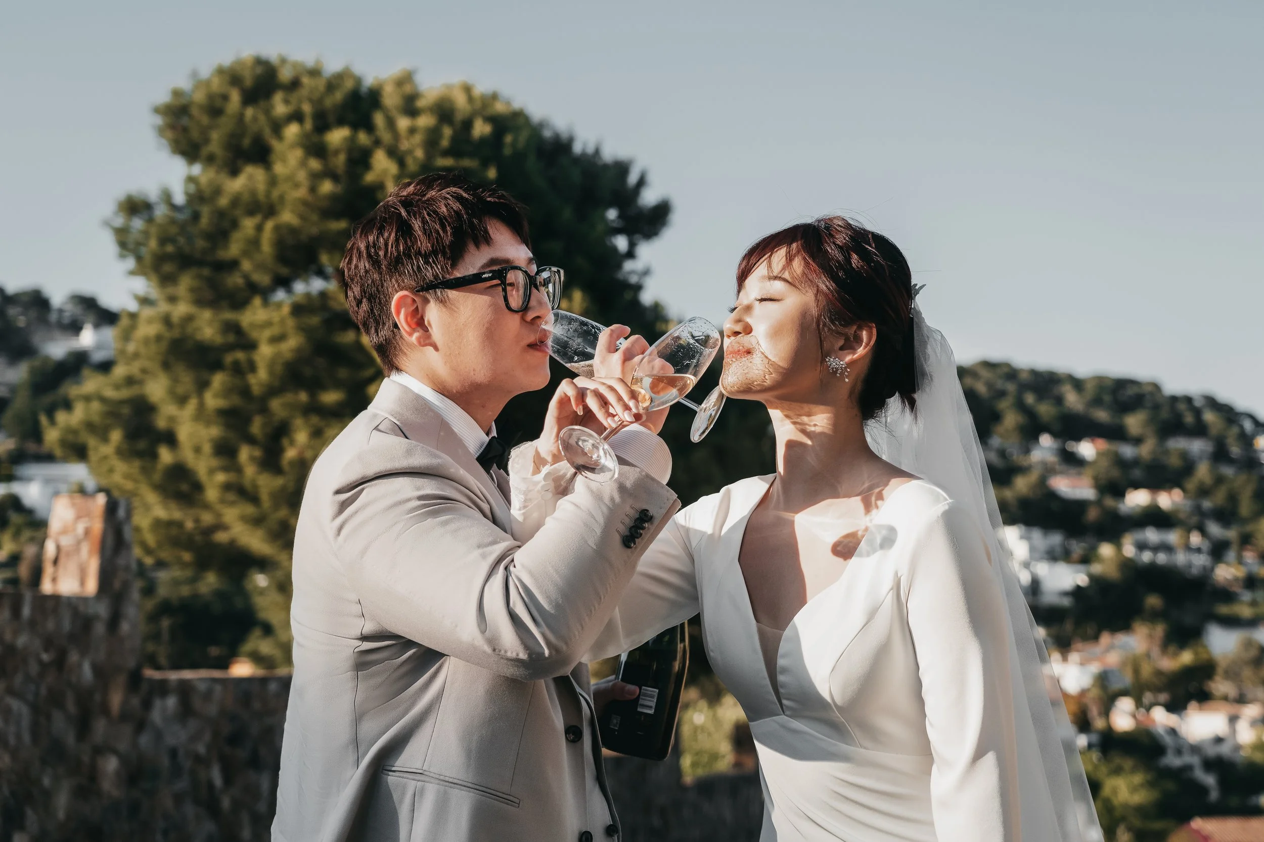 AN INTIMATE ELOPEMENT BETWEEN BLANES AND BARCELONA