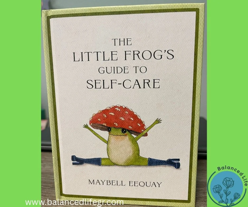 Patricia found this amazing self-care book and we're like, 'frog-get about it, we're sharing it!' 🐸 
This book is packed with quotes that remind us to be kind to ourselves (because let's be real, we can be pretty mean sometimes). And can we talk abo