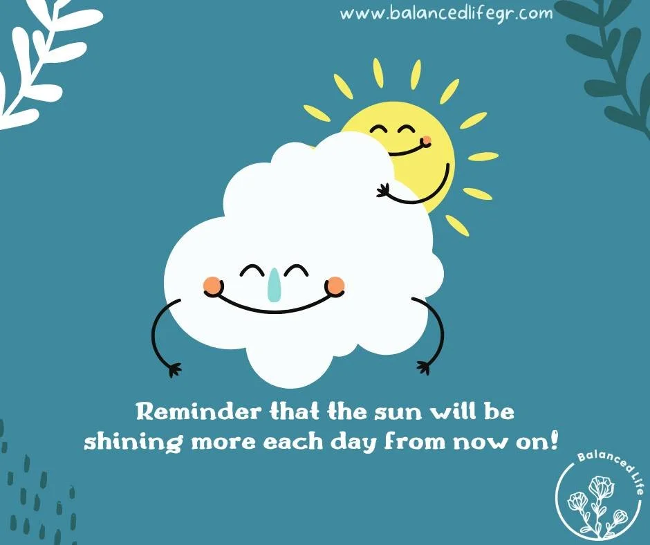 Hey, morning people! 👋 
Have you noticed the sun is like, 'Hey, I'm back!' lately? Well, it's officially that time of the year where we score an extra 1-2 minutes of sunshine (clouds permitting, of course)! It's not a lot, but hey, it's a start! 
Lo