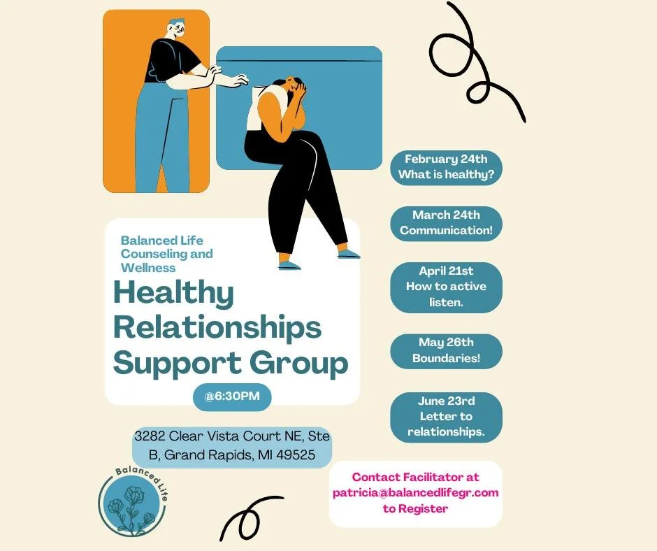New Year, New Support Group! 🌟 
We're kicking off the year with a fresh start and a renewed commitment to supporting each other! 💕 
Introducing our Healthy Relationship Support Group, launching February 24th! 🎉 This empowering community is designe
