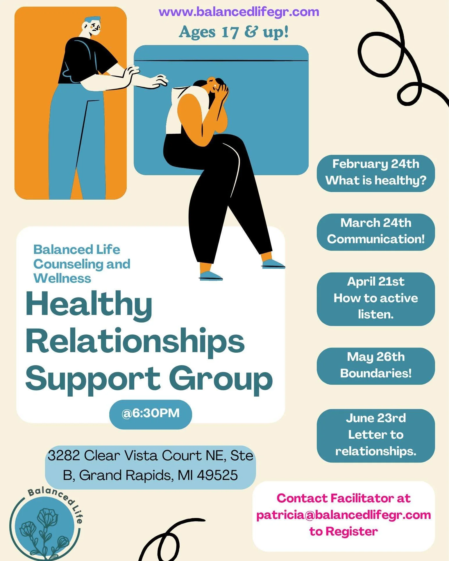 Reflecting on love and relationships this month? Feeling like you need to release an abusive or toxic relationship? Maybe you are looking to learn what healthy can actually look like. All of the above are welcomed for our new support group starting F