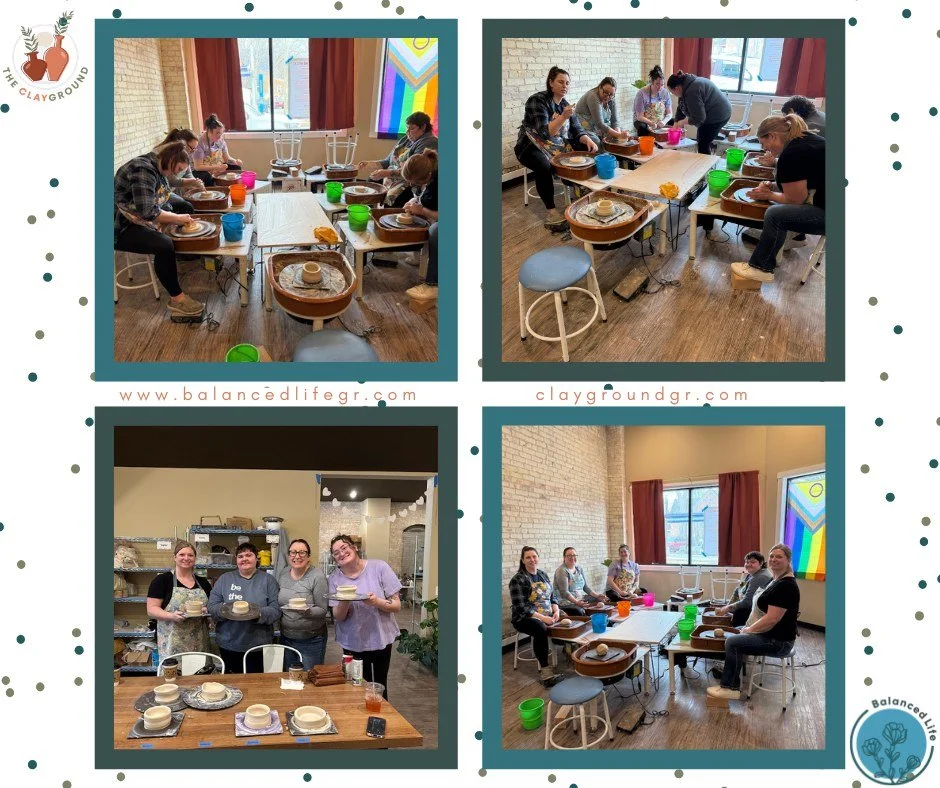 Therapist at heart, artist in theory 👩&zwj;🎨

Our clinicians has an amazing time at @theclaygroundgr learning how to make "roundish" shaped pottery 😅

To celebrate Social Worker Month, and a great excuse to get out of the office,  we all