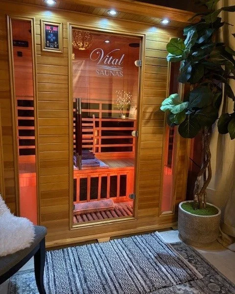 It&rsquo;s Sauna Season at So Hum! 🌿
Step into deep relaxation and radiant warmth in our infrared saunas &mdash; we have two beautiful saunas available, including one that&rsquo;s spacious enough for you to bring a guest.

Infrared therapy helps mel