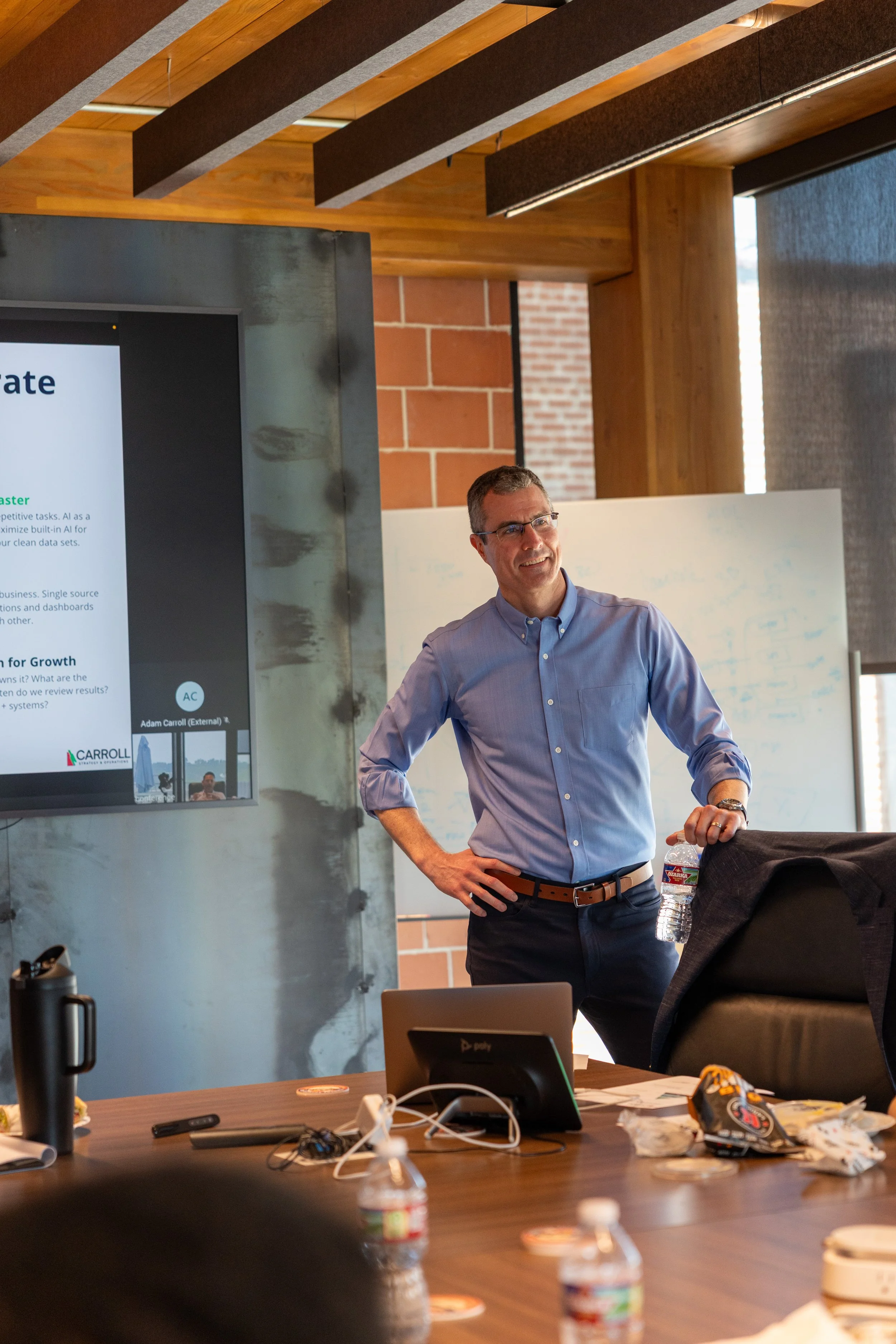 Adam Carroll, founder of Carroll Strategy & Operations, an operations and AI advisor in San Antonio, Texas.