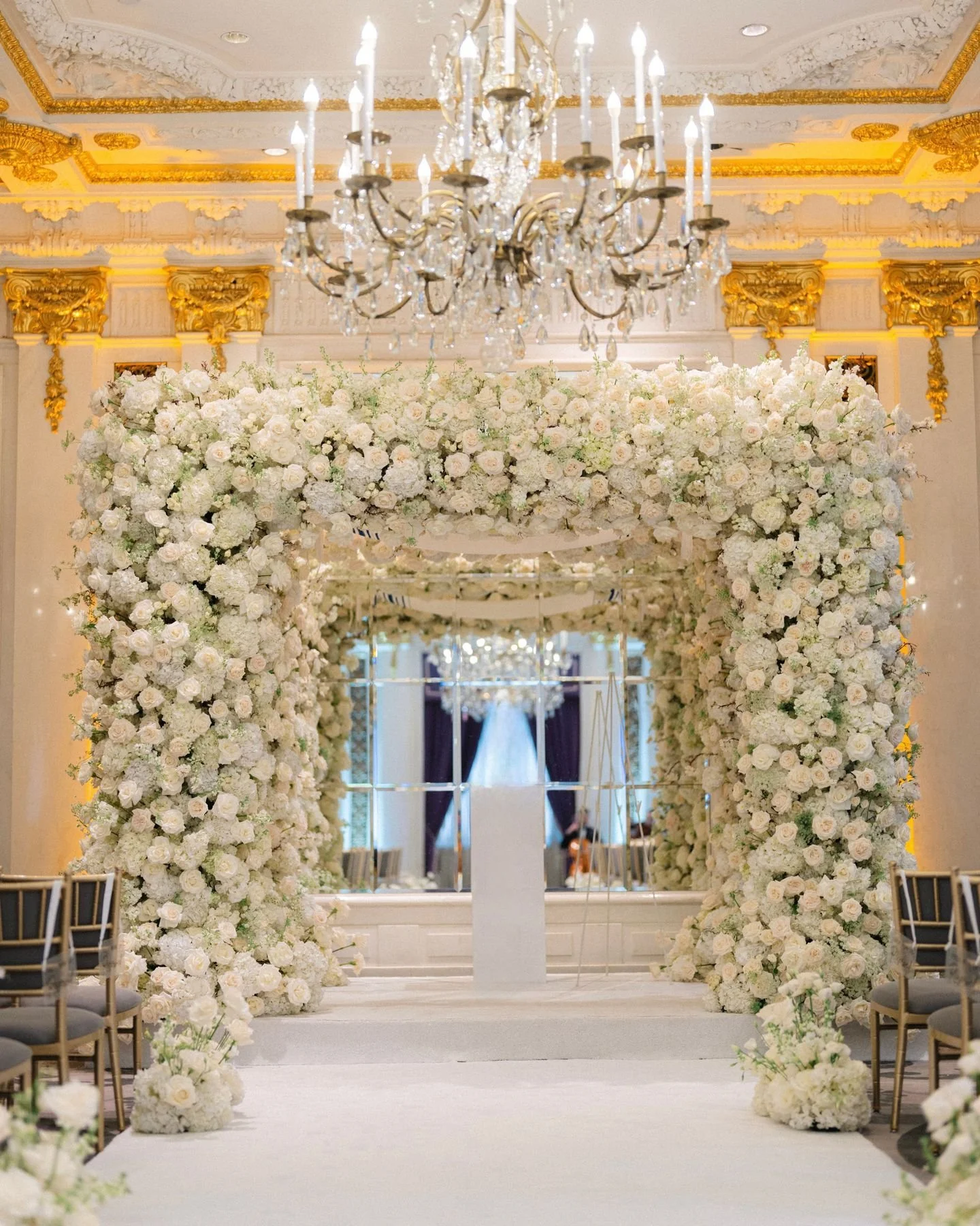 E+A's chuppah was truly a work of art! The wedding took place at the beautiful and iconic @stregisnewyork.

Planner: @rachelbeharevents
Location: @stregisnewyork
Photographer: @levkupermanweddings
Florist: @iviejoyfloralarts
Lighting: @encore_global
