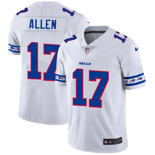 Buffalo Bills 17 Josh Allen Team Logos Limited Jersey White