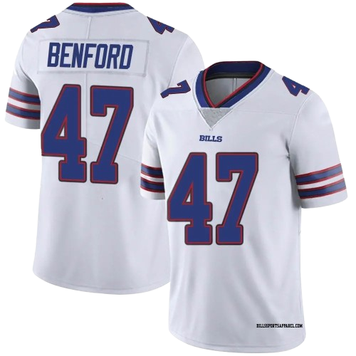 Buffalo Bills #47 Christian Benford Limited Jersey White