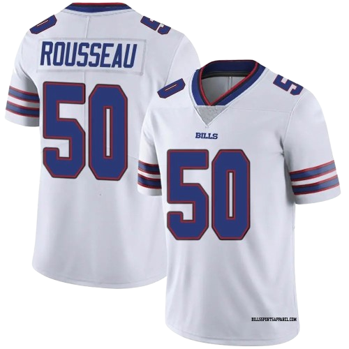 Buffalo Bills #50 Greg Rousseau Vapor Limited Jersey White