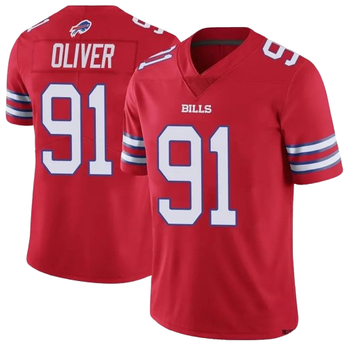 Buffalo Bills #91 Ed Oliver Men's Vapor Untouchable Limited Jersey Red