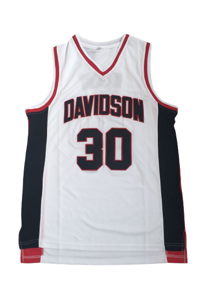 NCAA+Curry+University+No.+30+White+Embroidered+Jersey.png
