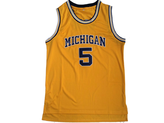 NCAA+Michigan+No.+5+Jaylen+Rose+yellow+jersey.png