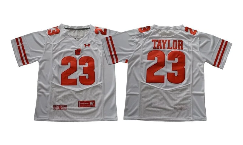Wisconsin+Badgers+23+Jonathan+Taylor+Limited+College+Football+Jersey+White.jpg