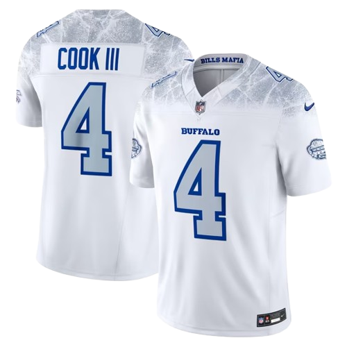 Buffalo Bills #4 James Cook III Rivalries Limited Jersey White