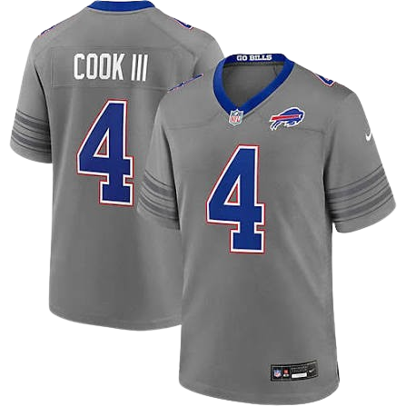 Buffalo Bills #4 James Cook Nickel City Vapor Limited Jersey Gray