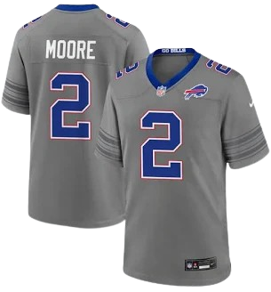 Buffalo Bills #2 D.J. Moore Nickel City Vapor Limited Jersey Gray