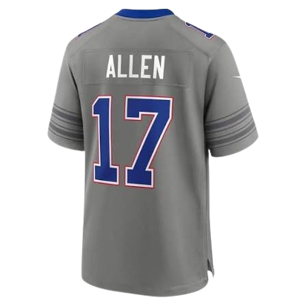 Buffalo Bills #17 Josh Allen Nickel City Vapor Limited Jersey Gray