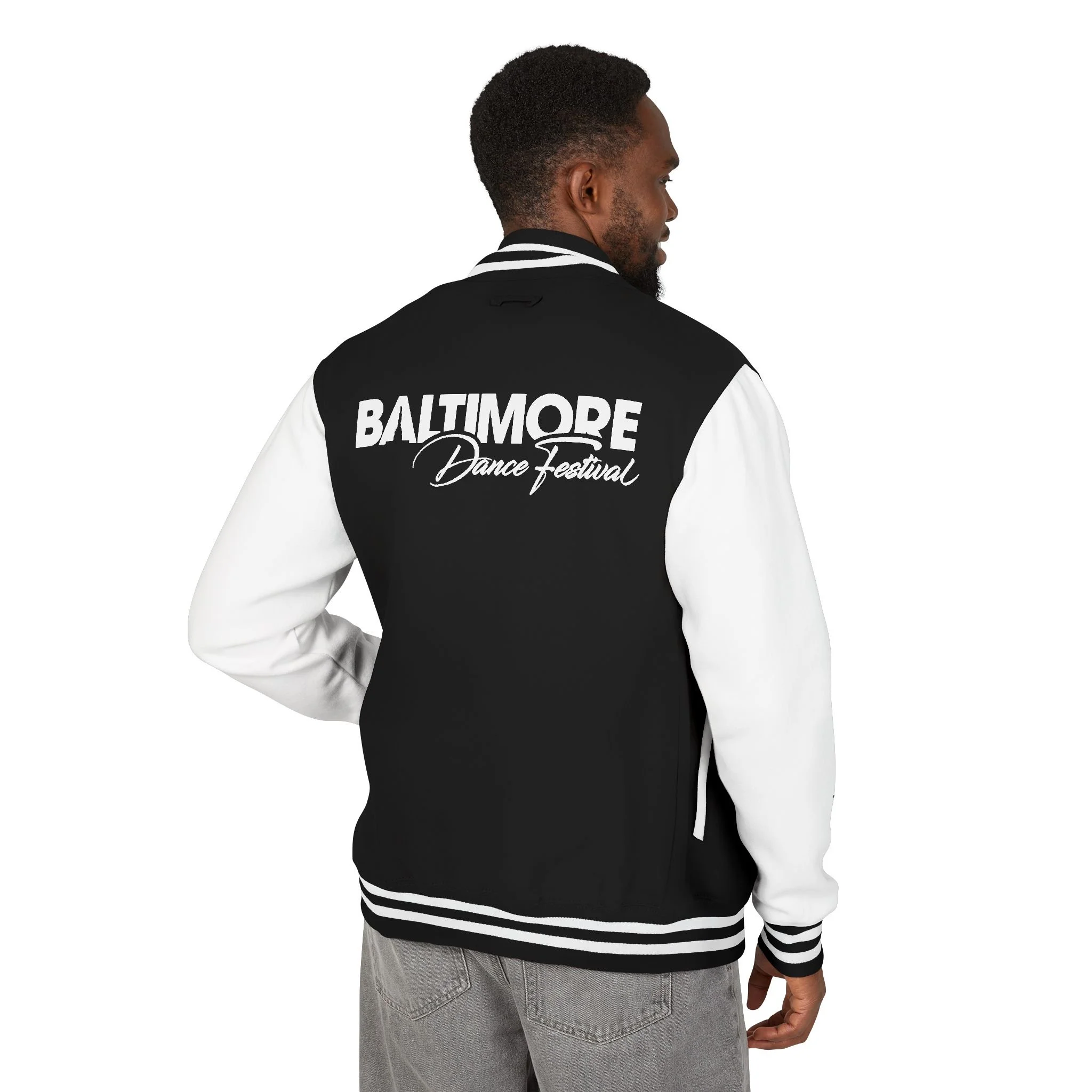 Baltimore Banner Letterman Jacket - 'Baltimore Brave Yourself' Varsity Jacket
