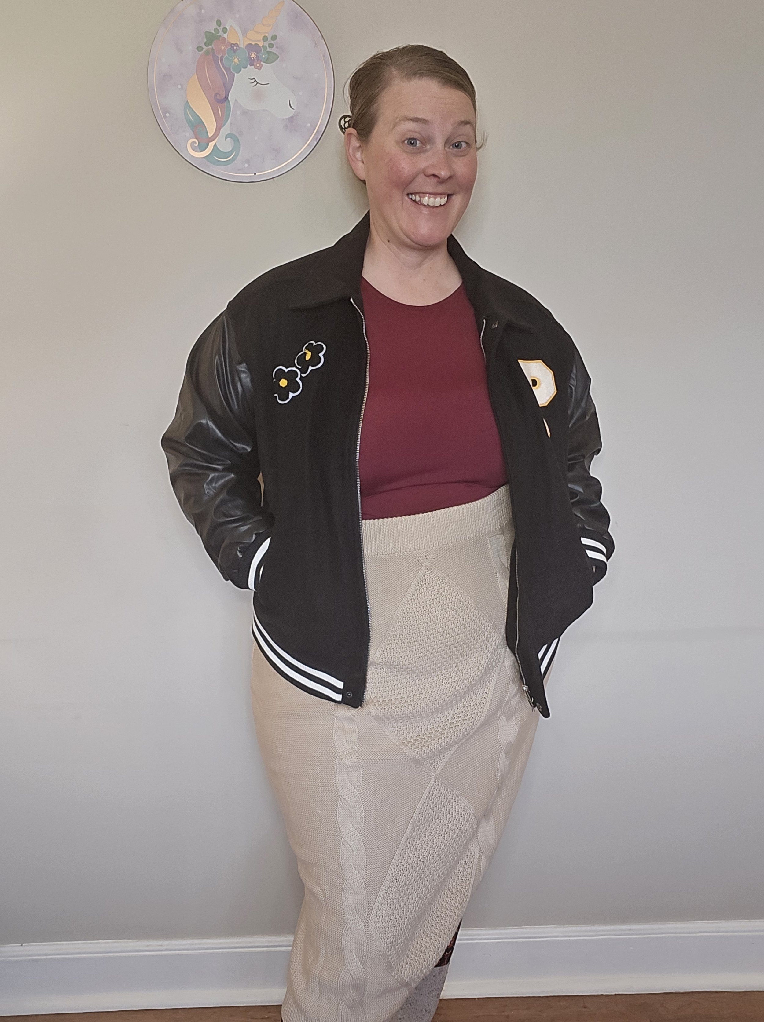 Tan Sweater Skirt (plus)