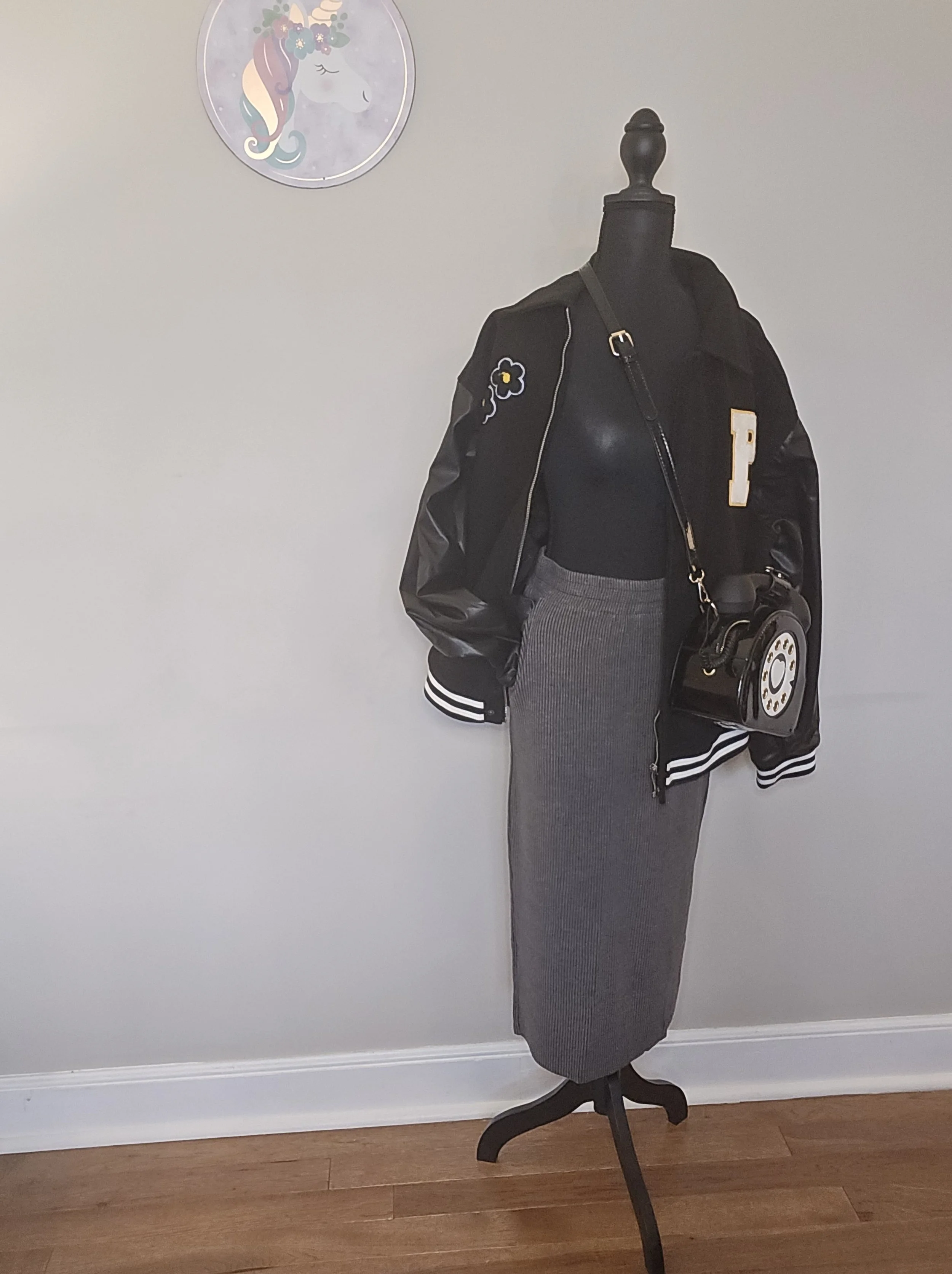 Charcoal Sweater Skirt