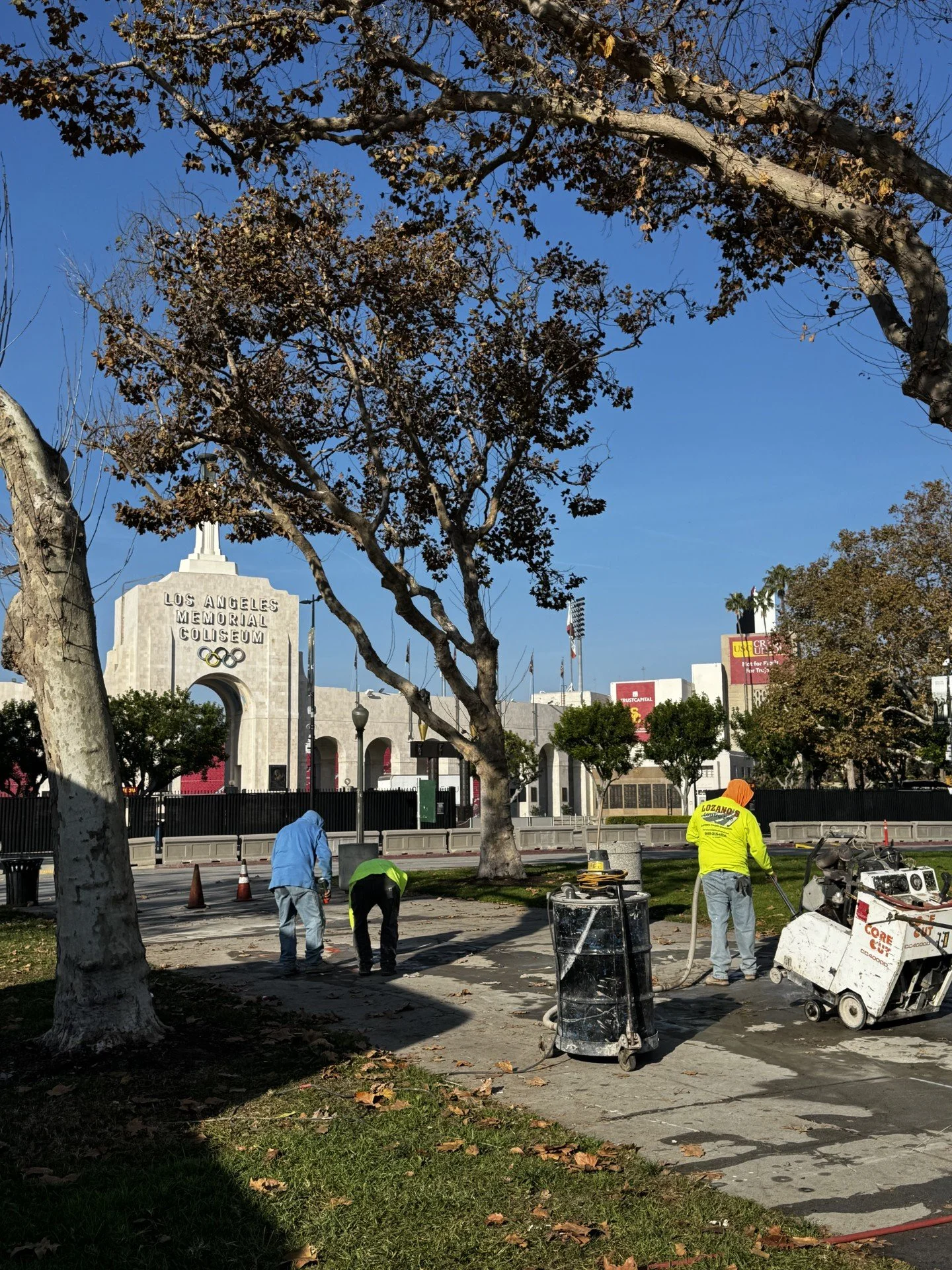 Exposition Park, Los Angeles — Concrete walkway demolition and replacement