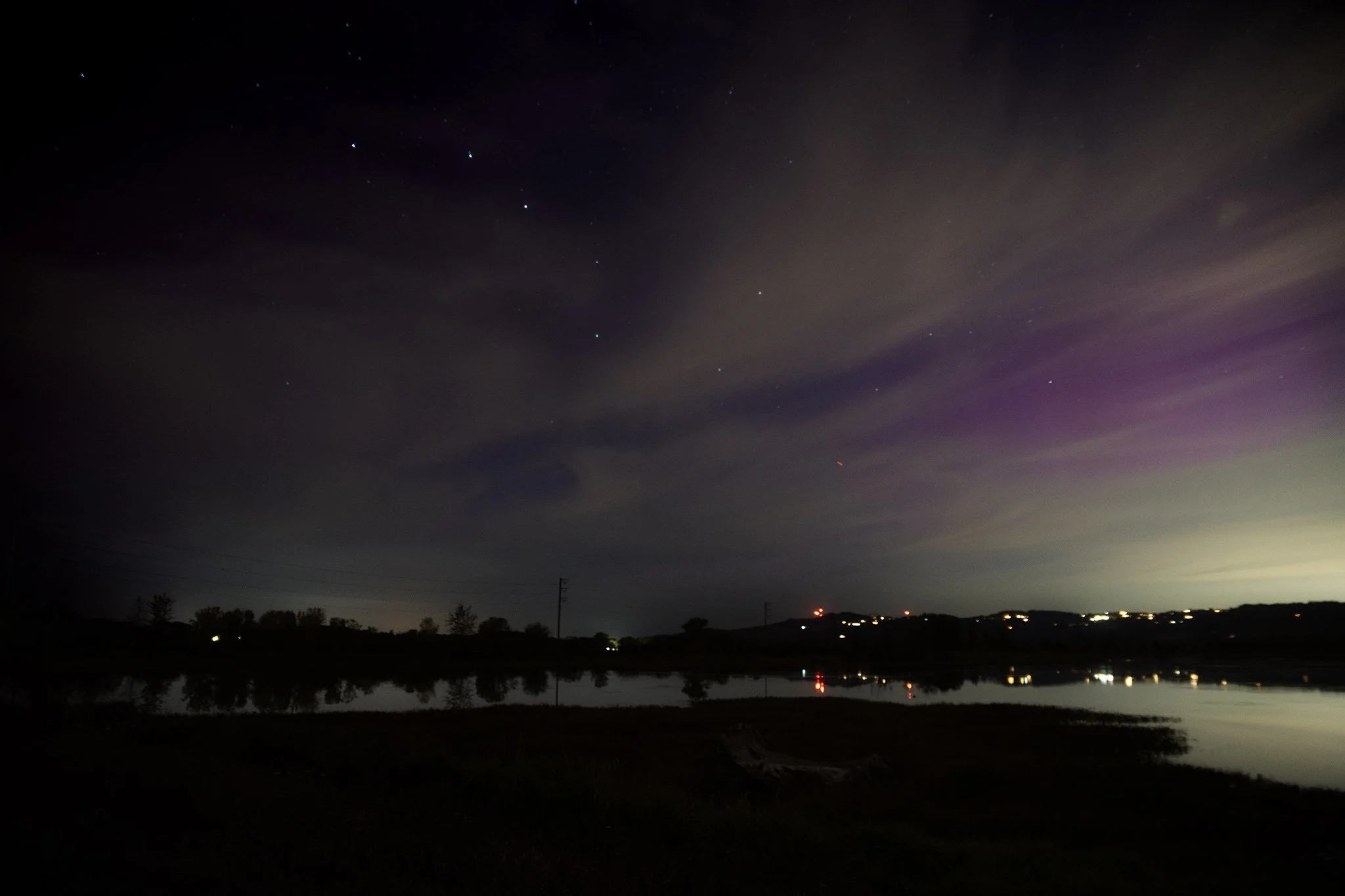 Edge of Night
Aurora Borealis, with Big Dipper, 