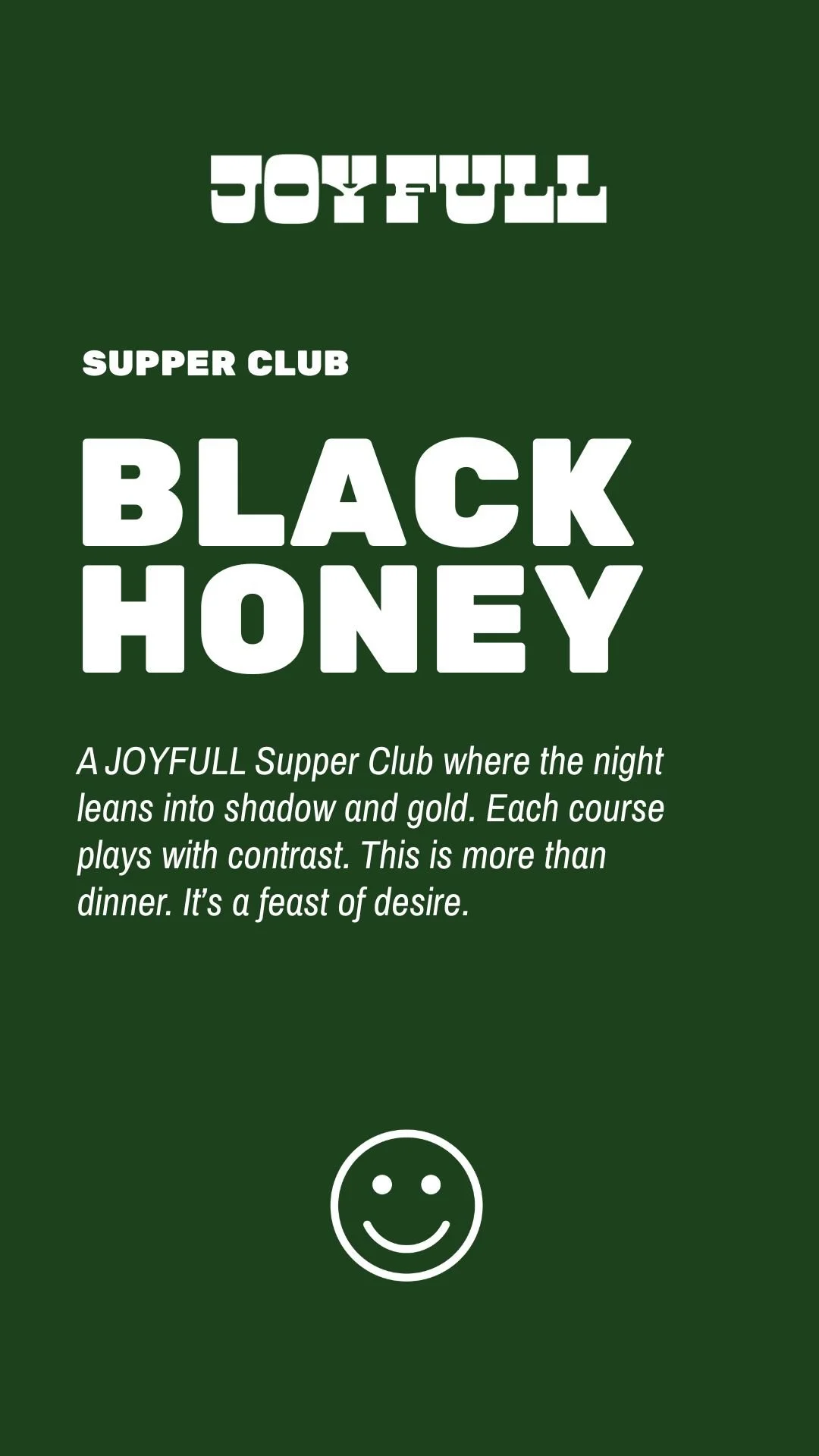 SUPPER CLUB October 25th