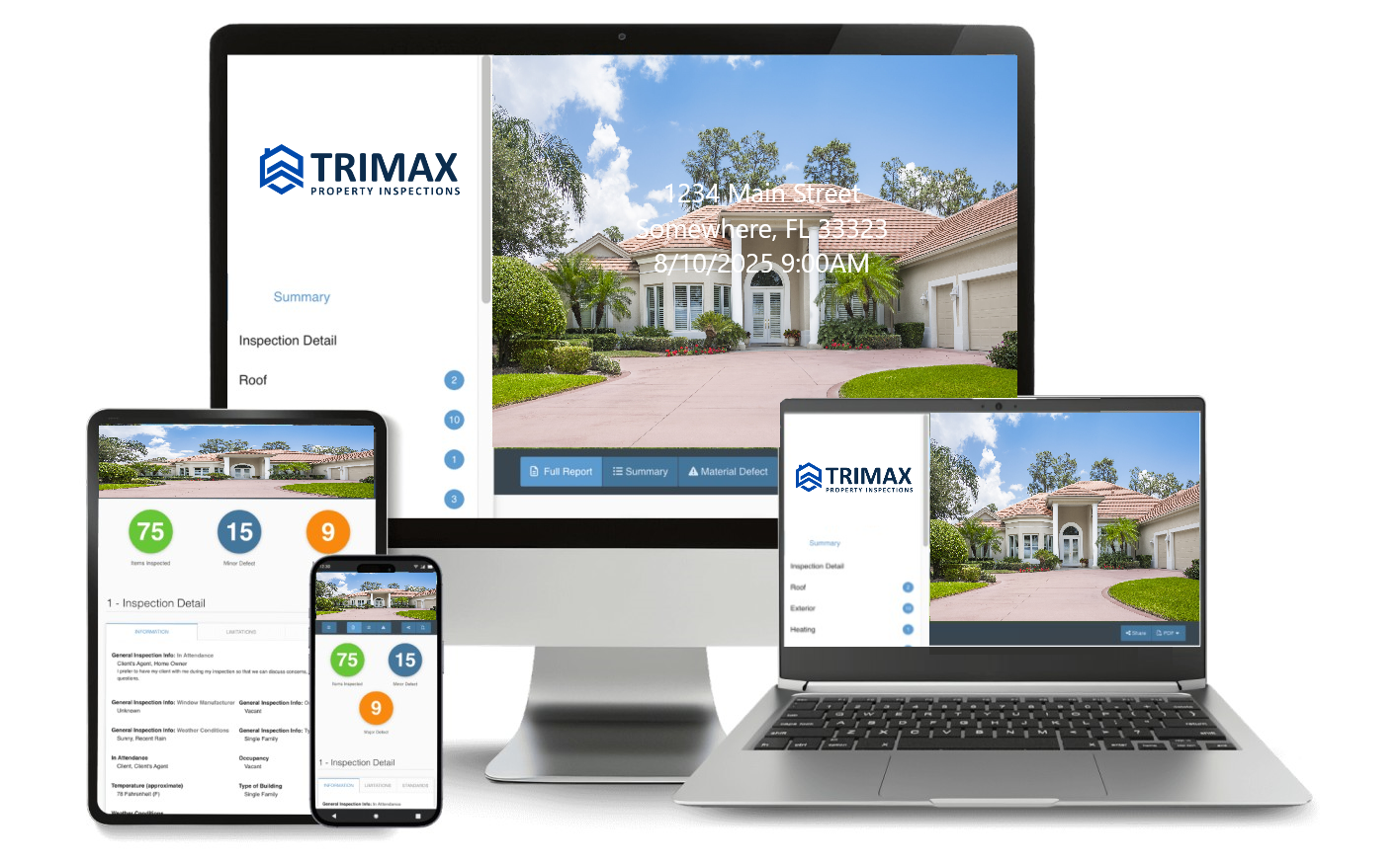 Trimax inspections reports