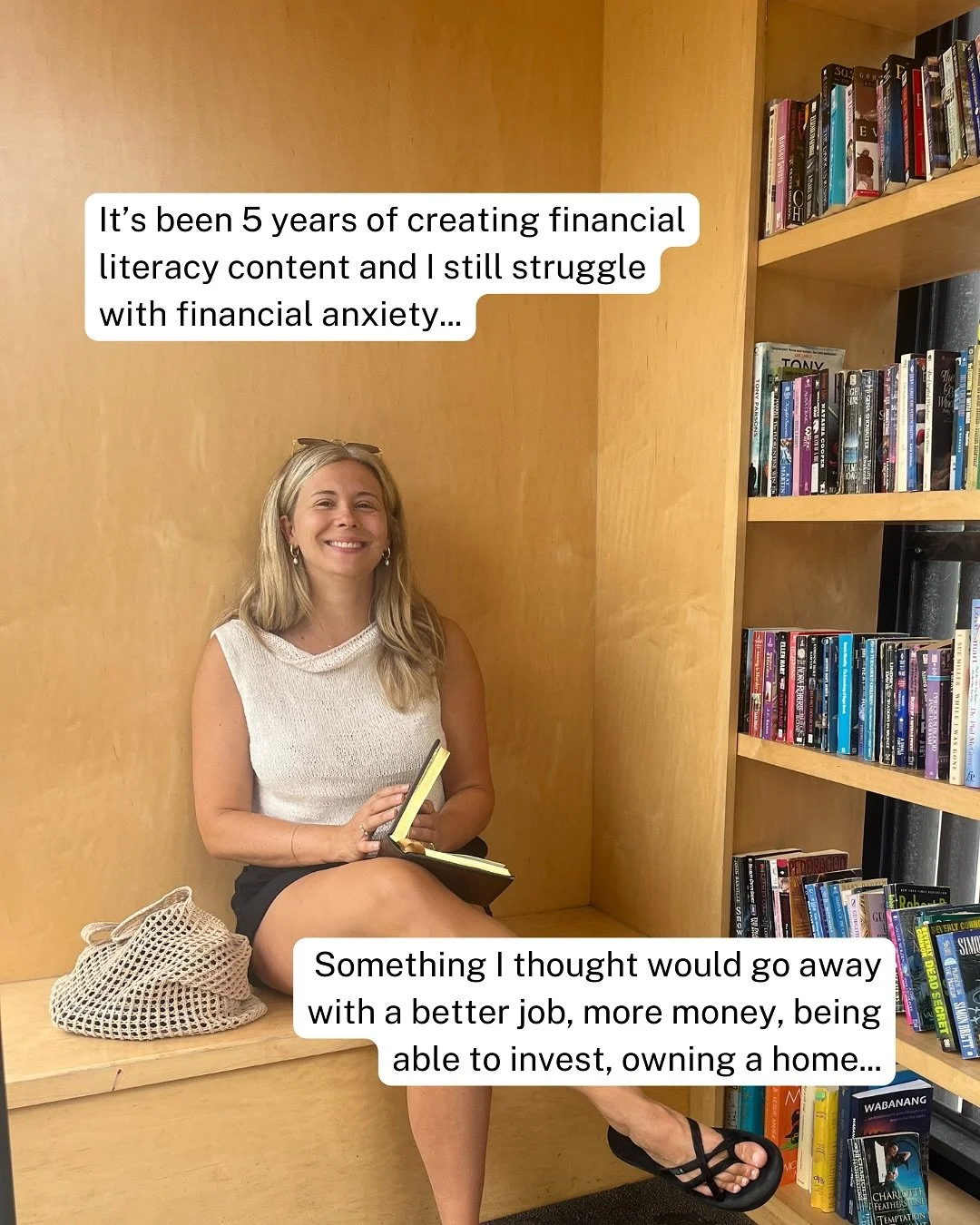 I&rsquo;ve been teaching financial literacy for 5 years&hellip; and I still struggle with financial anxiety.

I used to believe that once I got a better job, earned more, invested, and bought a home, my financial anxiety would disappear. 
But here&rs