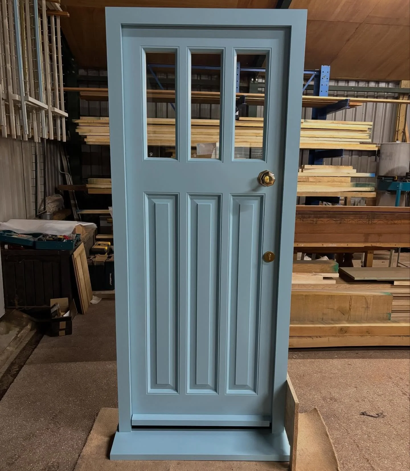 1930&rsquo;s style hardwood door supplied to @doyleandwhitley for a property in Lusty Glaze #newquay #1930design #door #joinery #bespoke