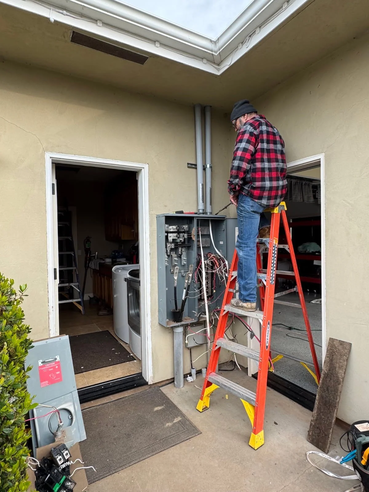 During: Residential Panel Install