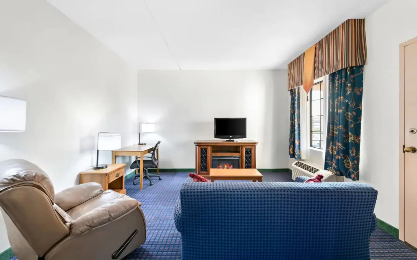 Spacious King Rooms with separate seating area and private Balcony